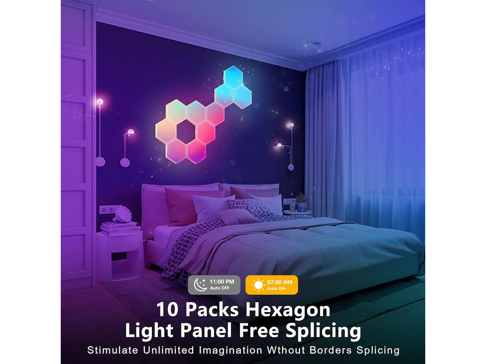 Mission SG Radiance H RGB Vegglampe 6 Paneler Led strips & underholdning