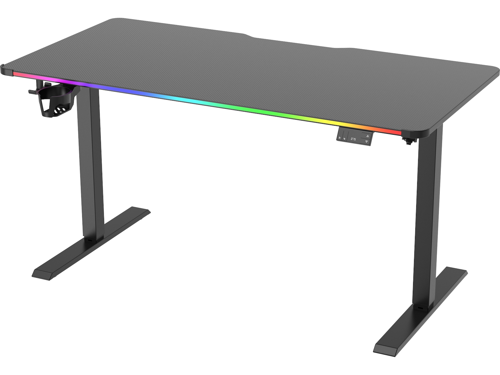 Mission Hyperion Motorisert RGB Gaming-Skrivebord Gamingdesk