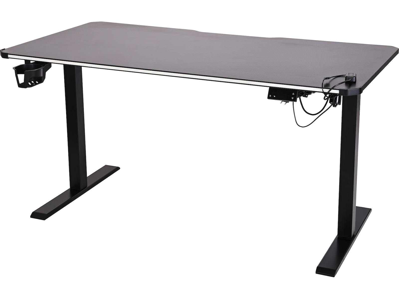 Mission Hyperion Motorisert RGB Gaming-Skrivebord Gamingdesk