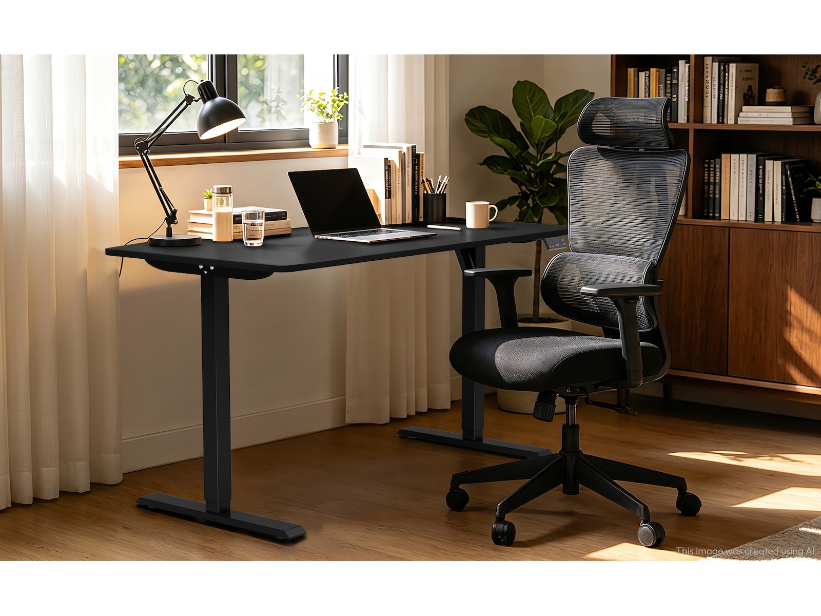 Novo Mesh + Fabric kontorsstol (sort) Kontorstoler