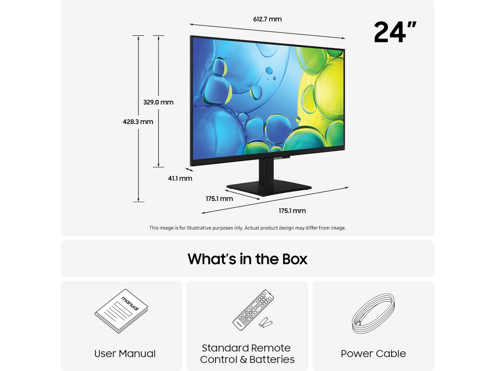 Samsung 24" Full-HD Smart TV F6005F (2025) 20 - 49 tommer TV