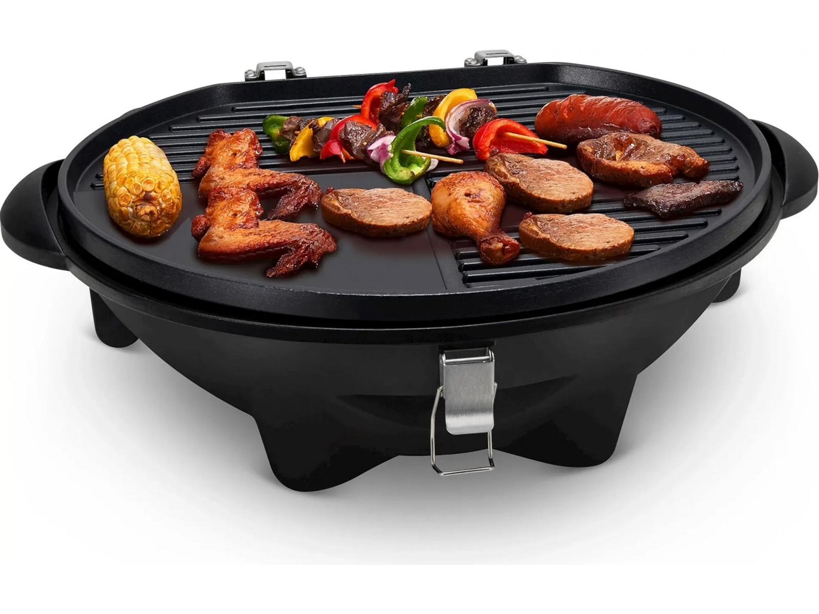 Austin and Barbeque 2400 W elektrisk bordgrill med stativ Grill