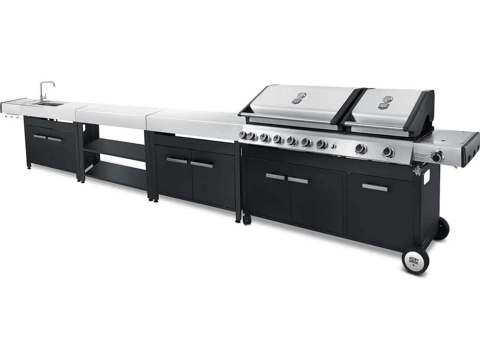 Austin and Barbeque Gassgrill 8+2 brennere Grill