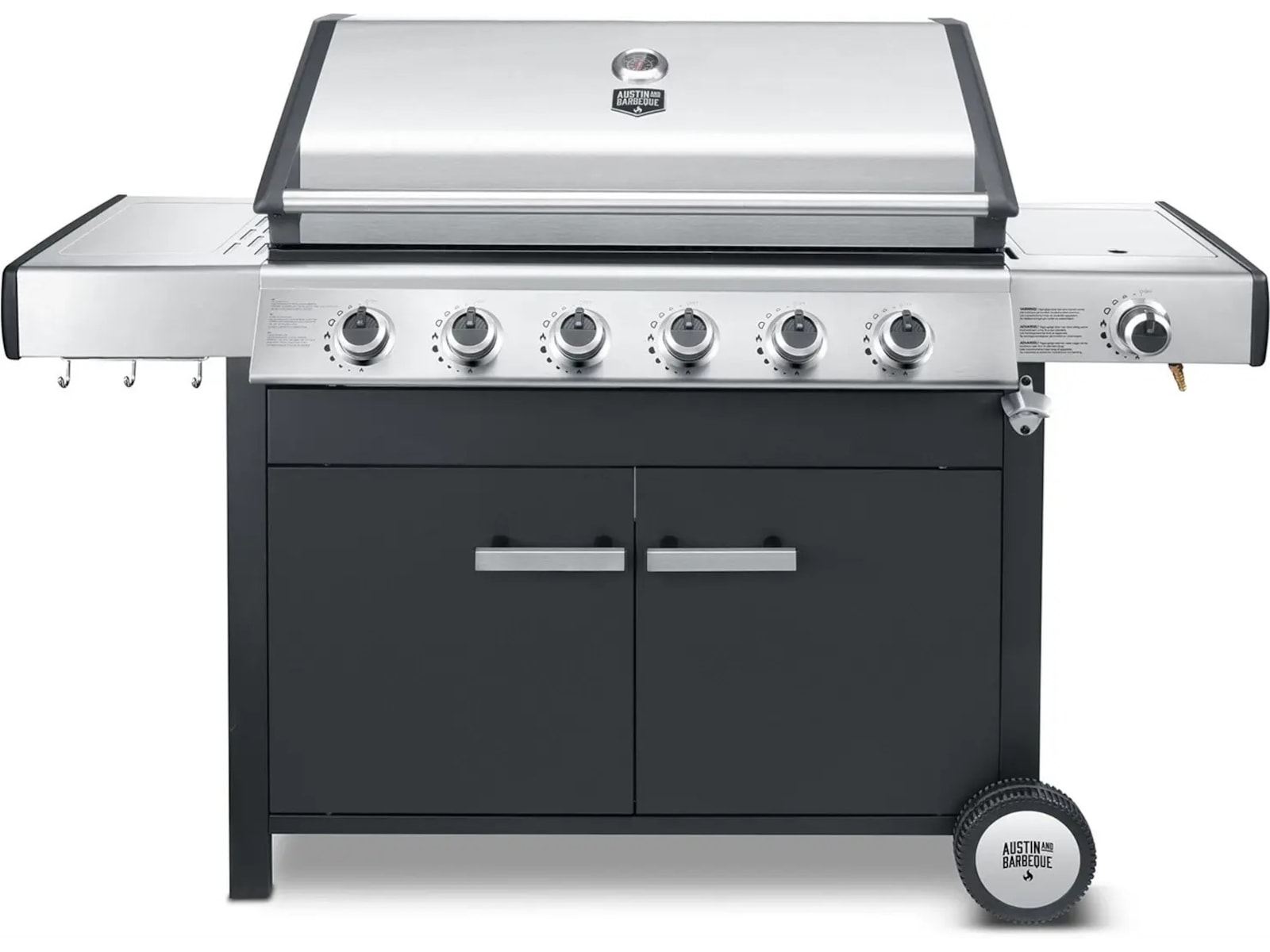Austin and Barbeque Klassisk gassgrill 6 brennere Grill