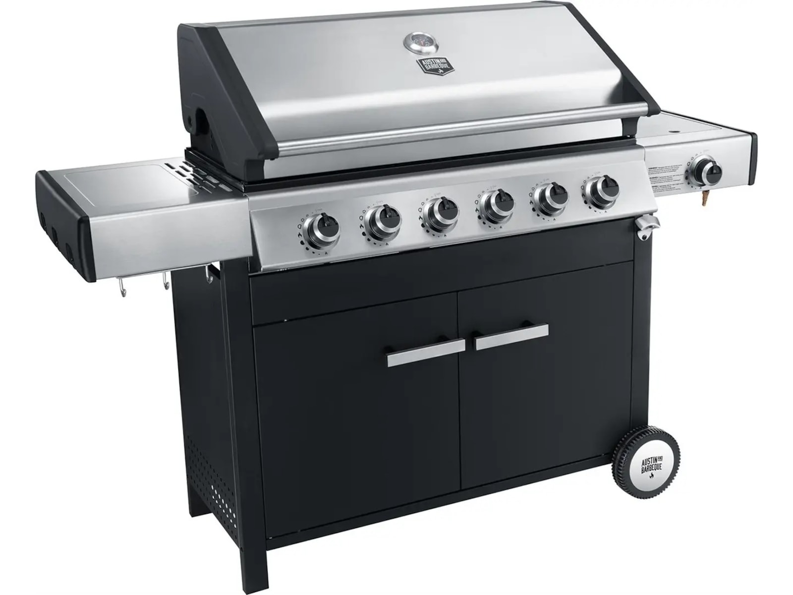 Austin and Barbeque Klassisk gassgrill 6 brennere Grill