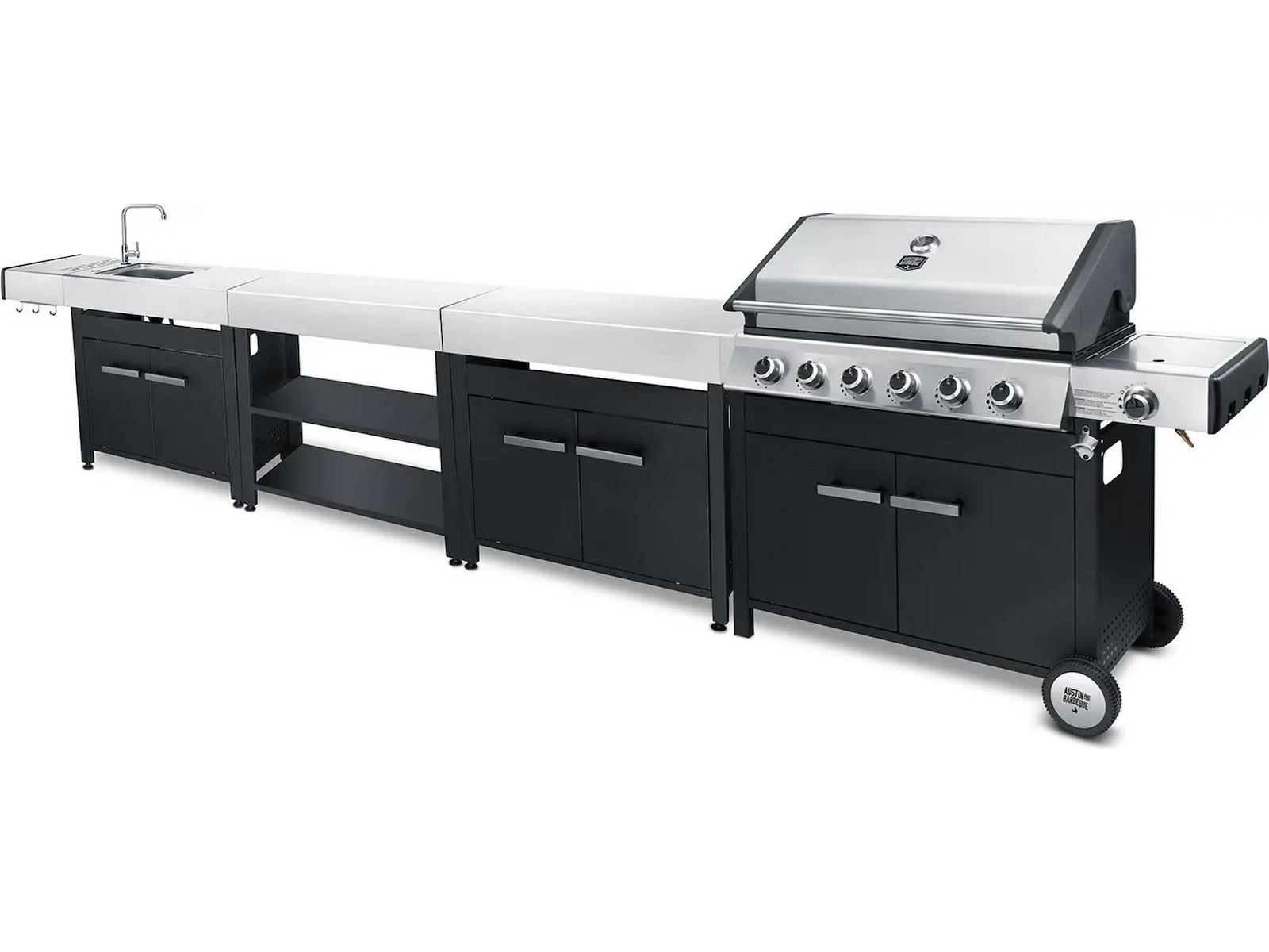 Austin and Barbeque Klassisk gassgrill 6 brennere Grill
