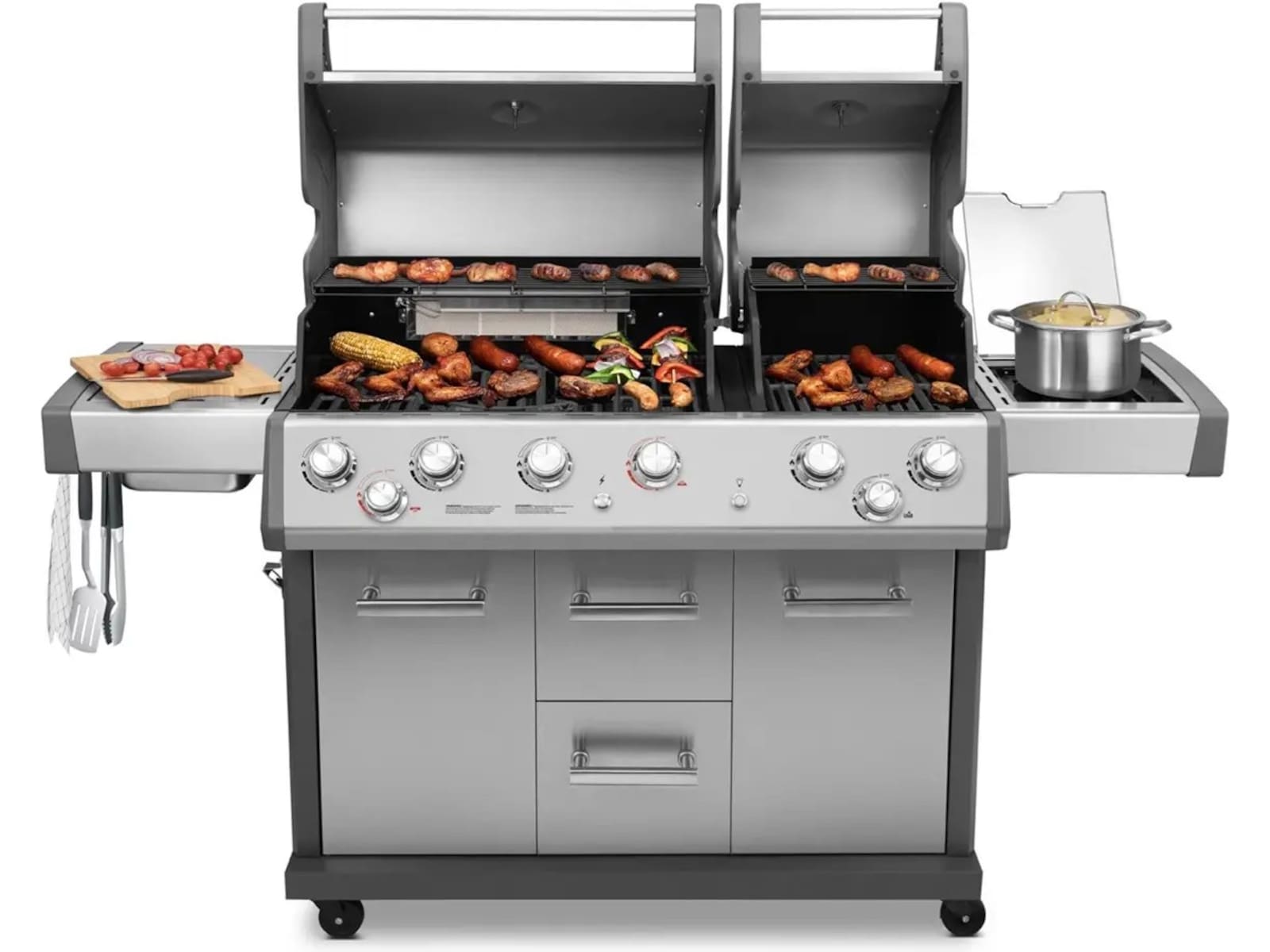 Austin and Barbeque AABQ Pro 6+2B gassgrill Grill