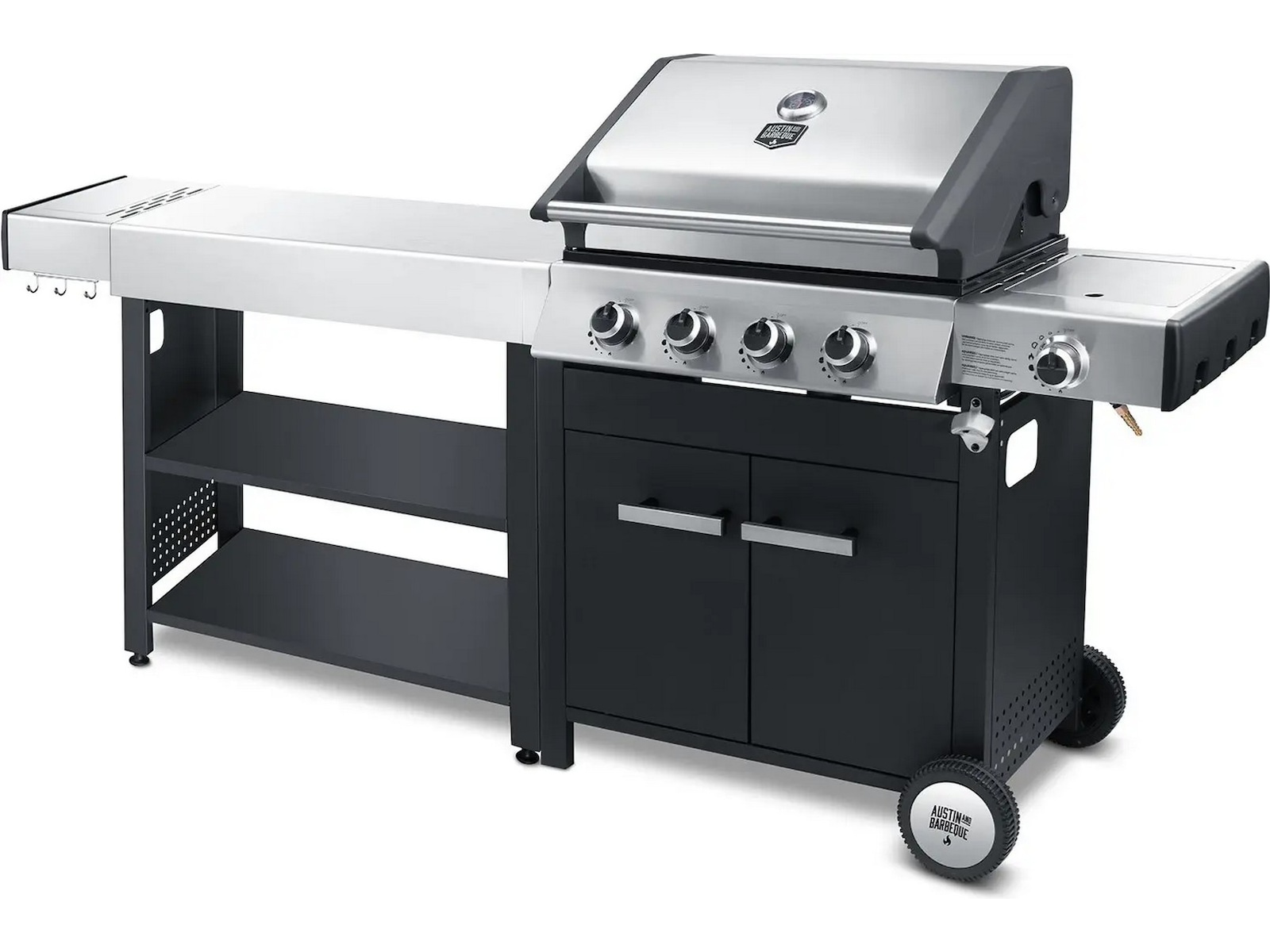 Austin and Barbeque Sidebord til utekjøkken Vogner til utendørsgriller