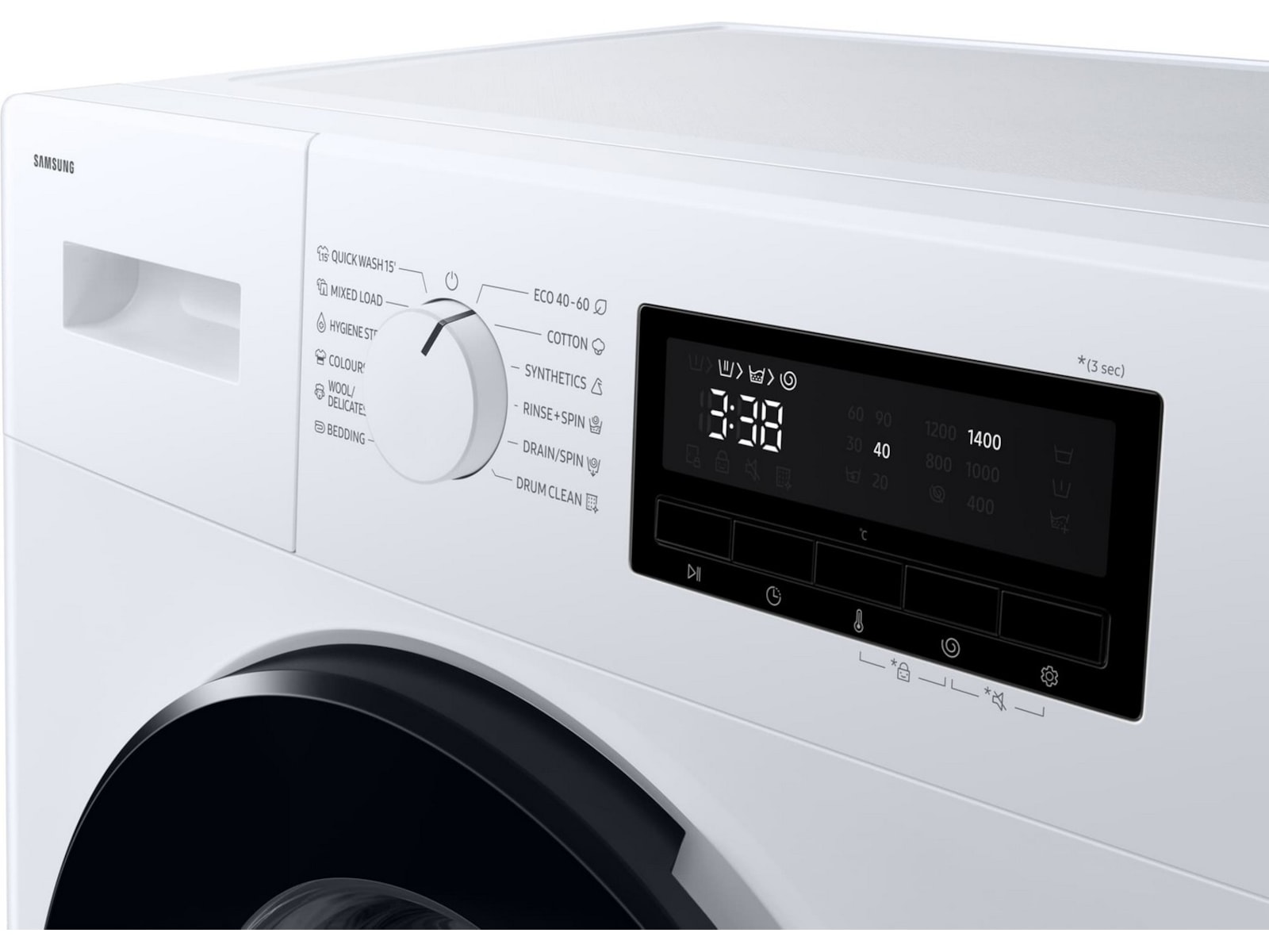 Samsung WW3000FM vaskemaskin 8KG (hvit) Vaskemaskin