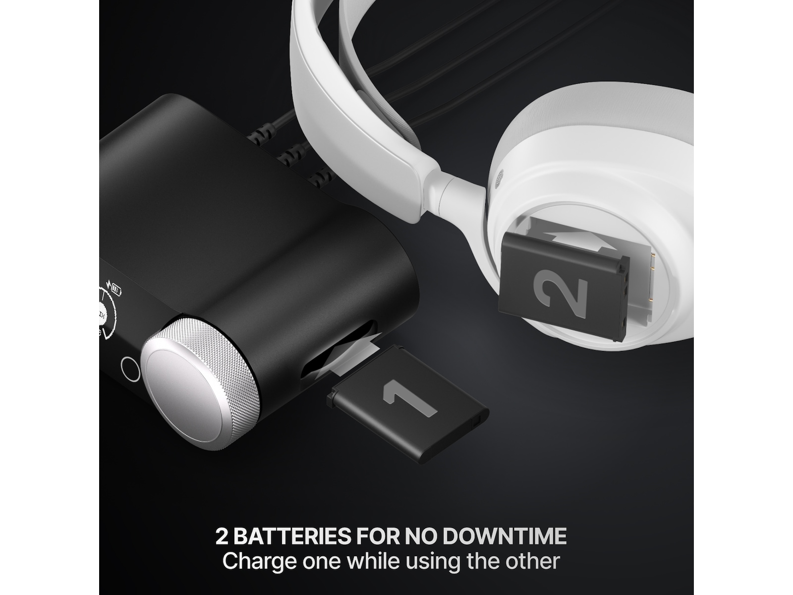 SteelSeries Arctis Nova Pro Omni trådløst gaming-headset (hvit) Gamingheadset