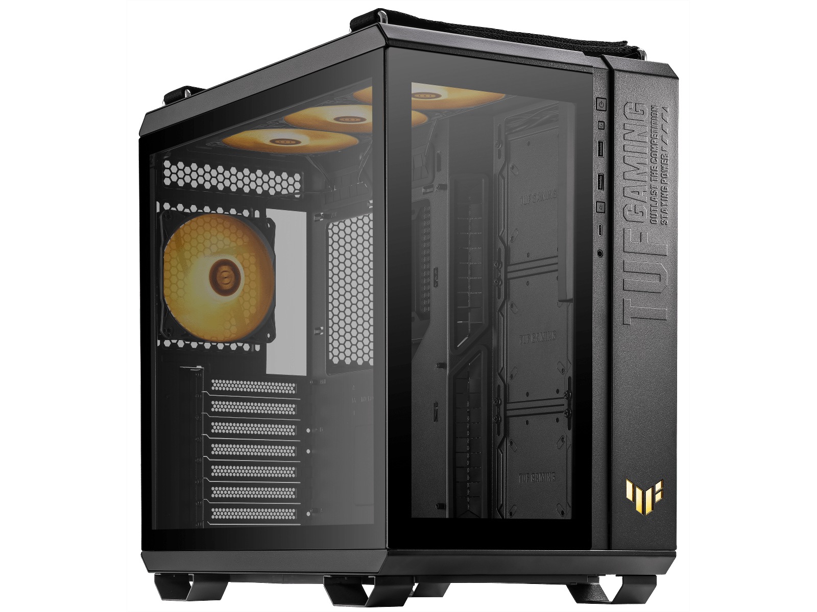 Asus TUF Gaming GT502 Plus TG ARGB Mid Tower (sort) -B-Grade Demo annet i datautstyr
