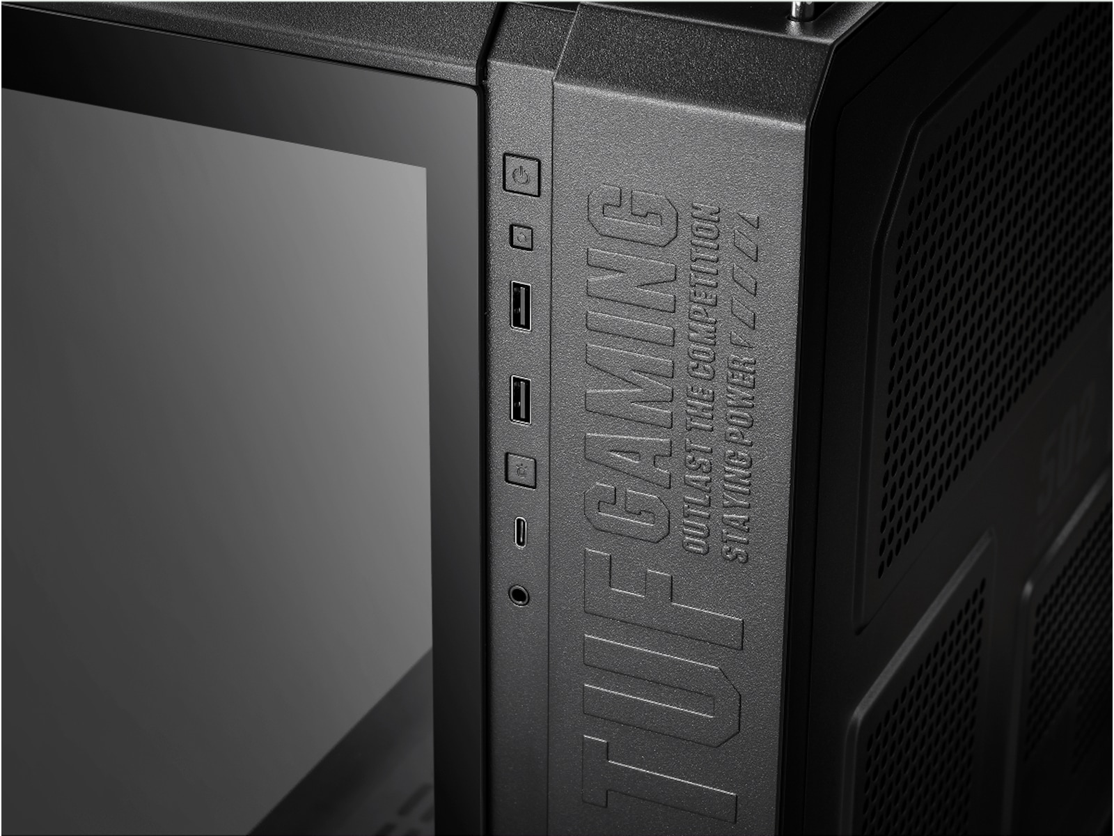 Asus TUF Gaming GT502 Plus TG ARGB Mid Tower (sort) -B-Grade Demo annet i datautstyr