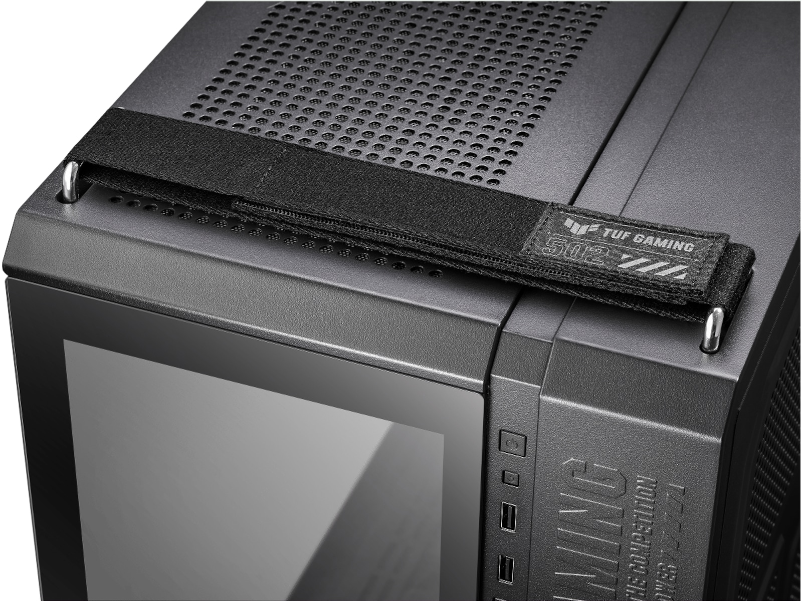 Asus TUF Gaming GT502 Plus TG ARGB Mid Tower (sort) -B-Grade Demo annet i datautstyr