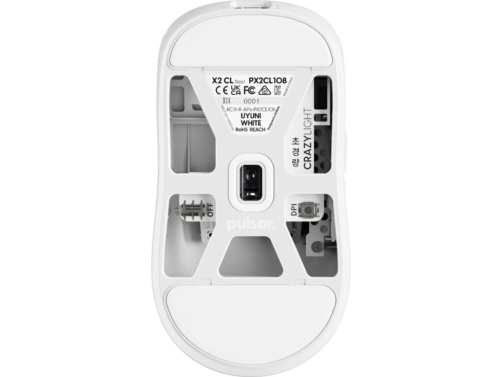 Pulsar Xlite CRAZYLIGHT Medium (Uyuni White) Gamingmus