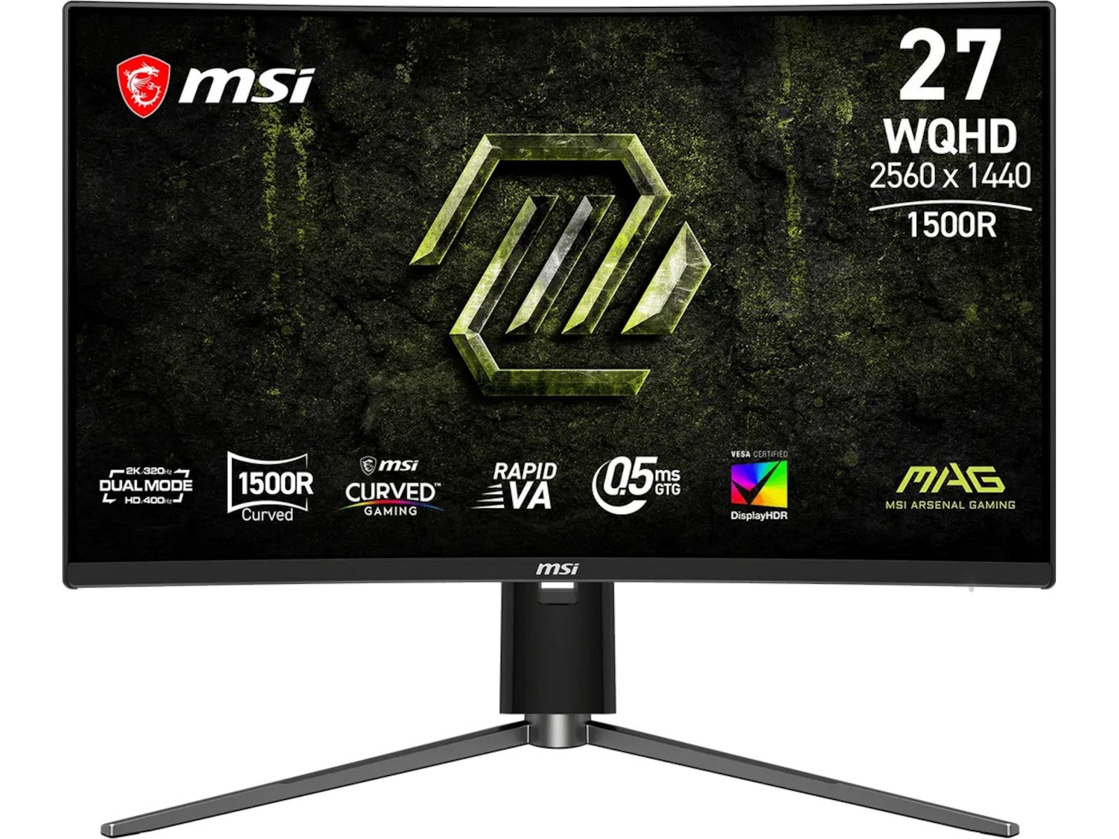 MSI 27" curved gamingskjerm MAG 274CQPDF X32 Gamingskjermer