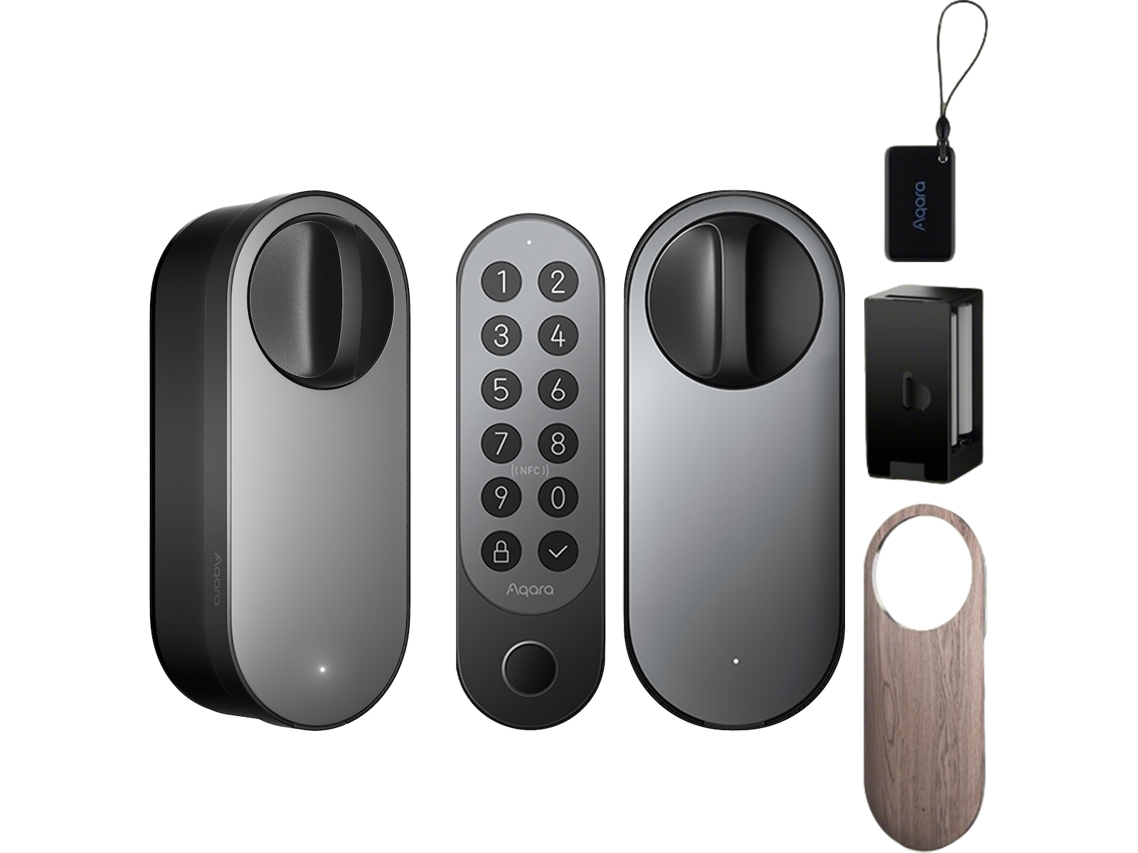 Aqara Smart Lock U200 Sett (sort) Elektronisk dørlås