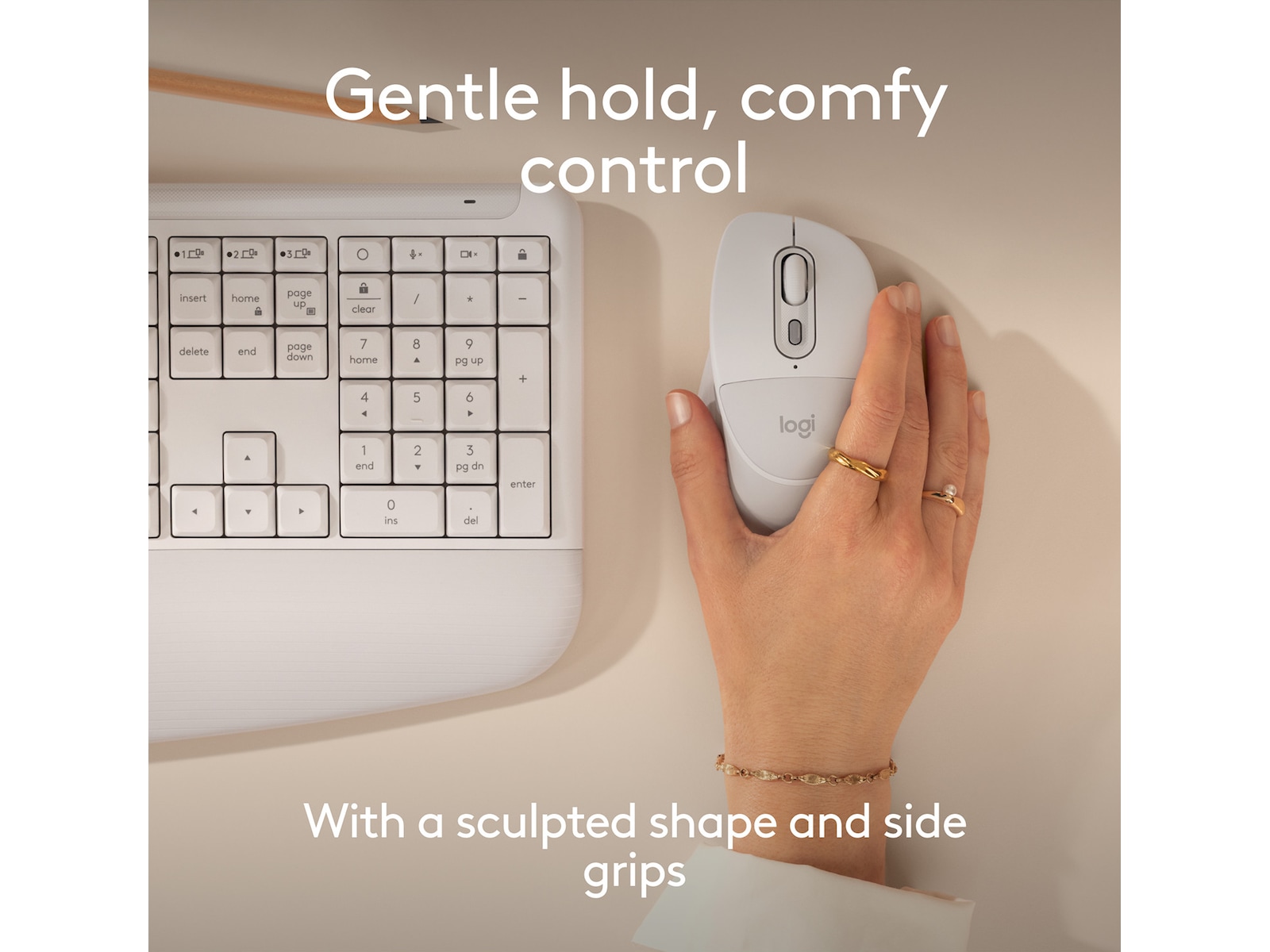 Logitech Signature Comfort M850 L trådløs mus (hvit) Mus