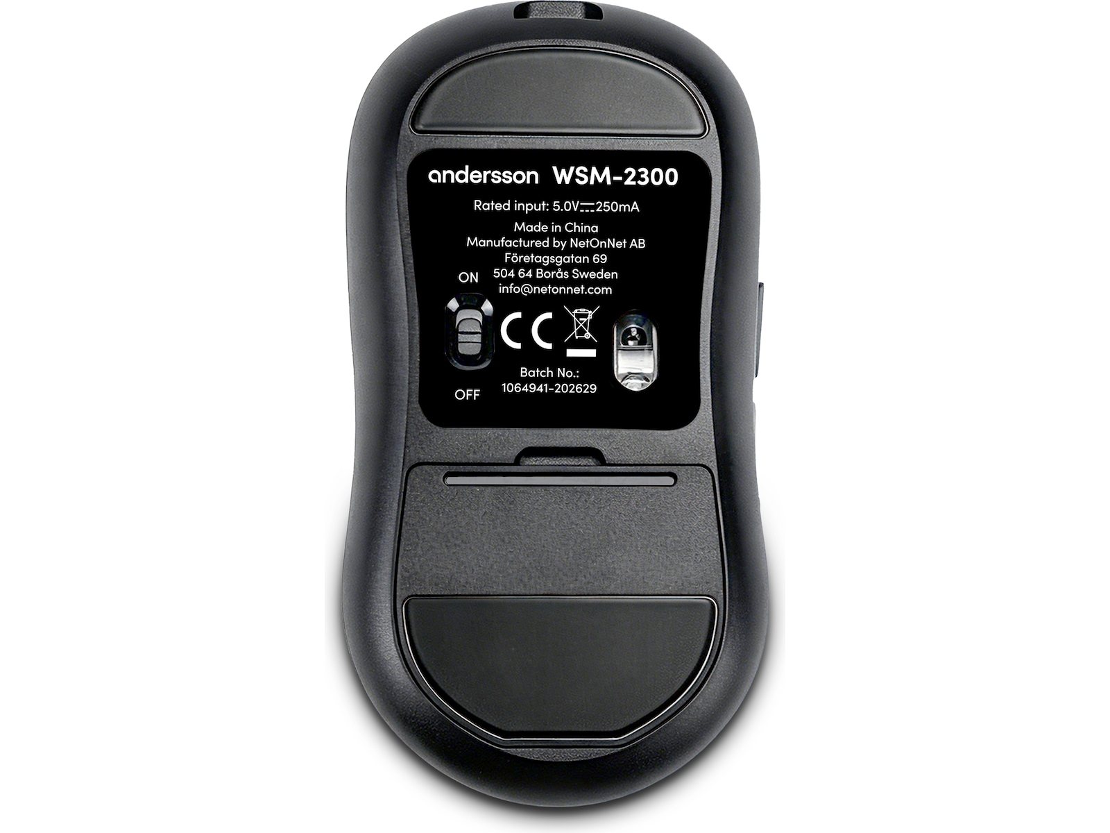 Andersson WSM-2300 Trådløs Mus 4800 DPI Mus