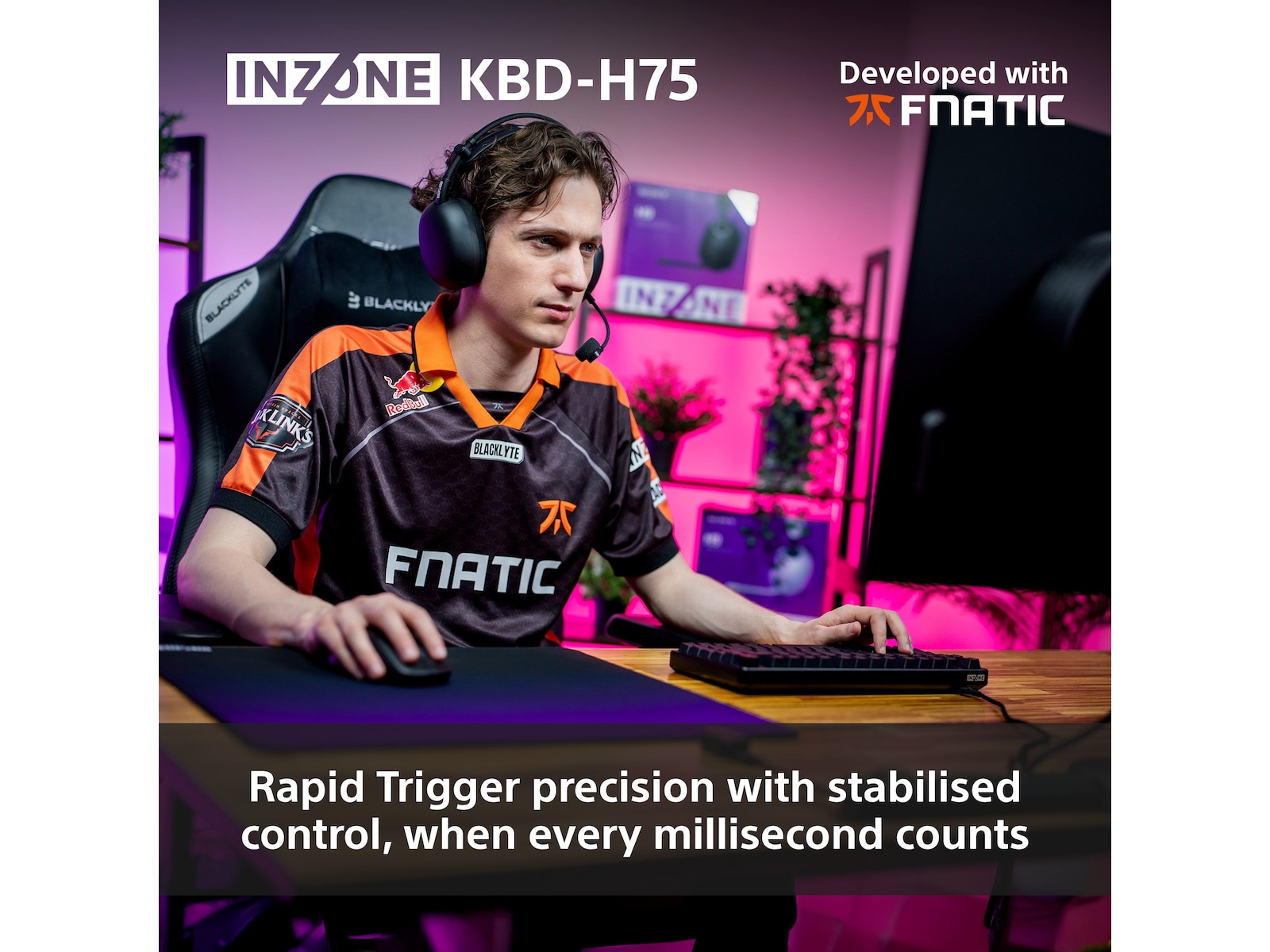 Sony INZONE KBD-H75 Gaming Tastatur 75% TKL Gamingtastatur