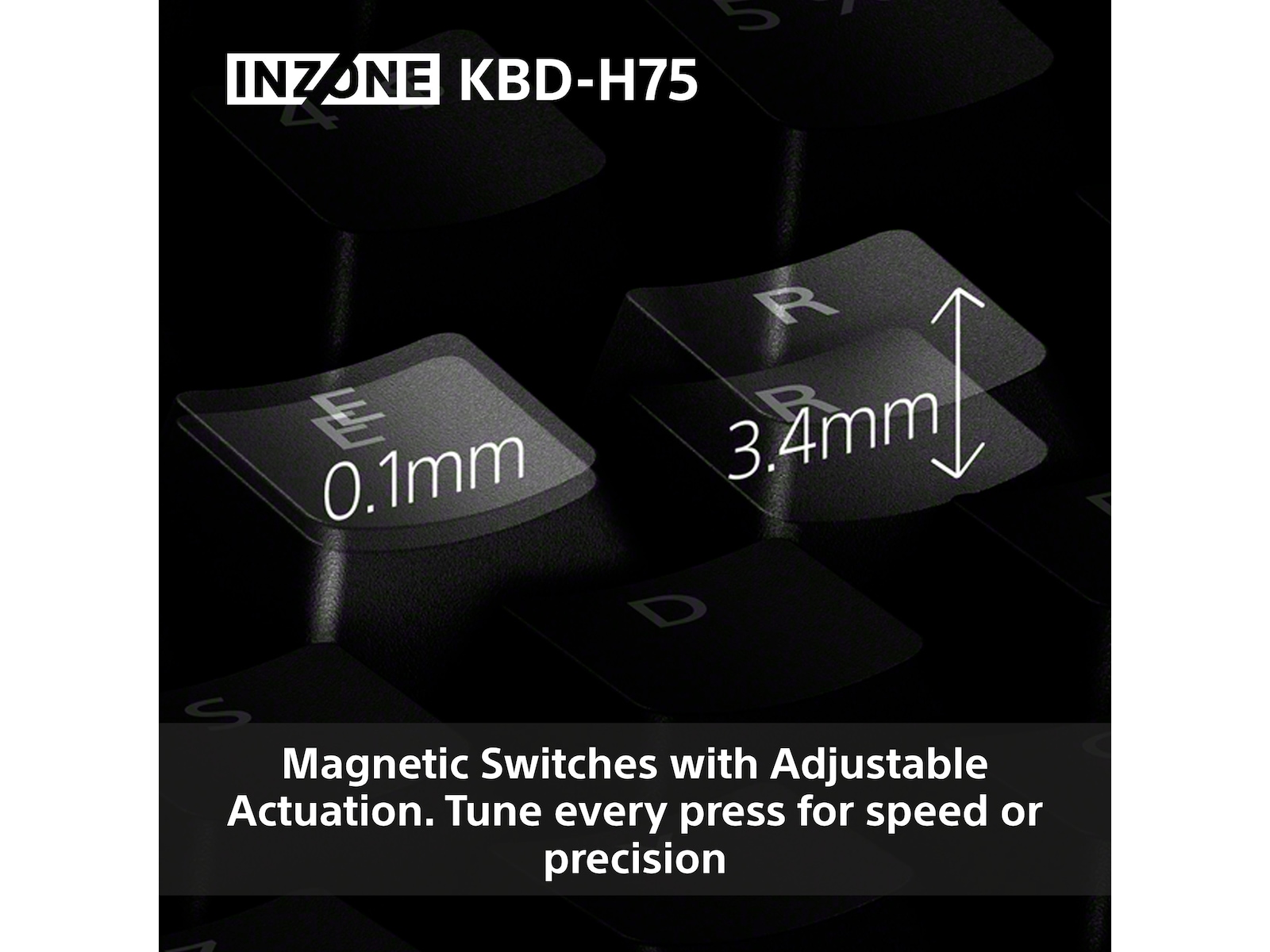 Sony INZONE KBD-H75 Gaming Tastatur 75% TKL Gamingtastatur