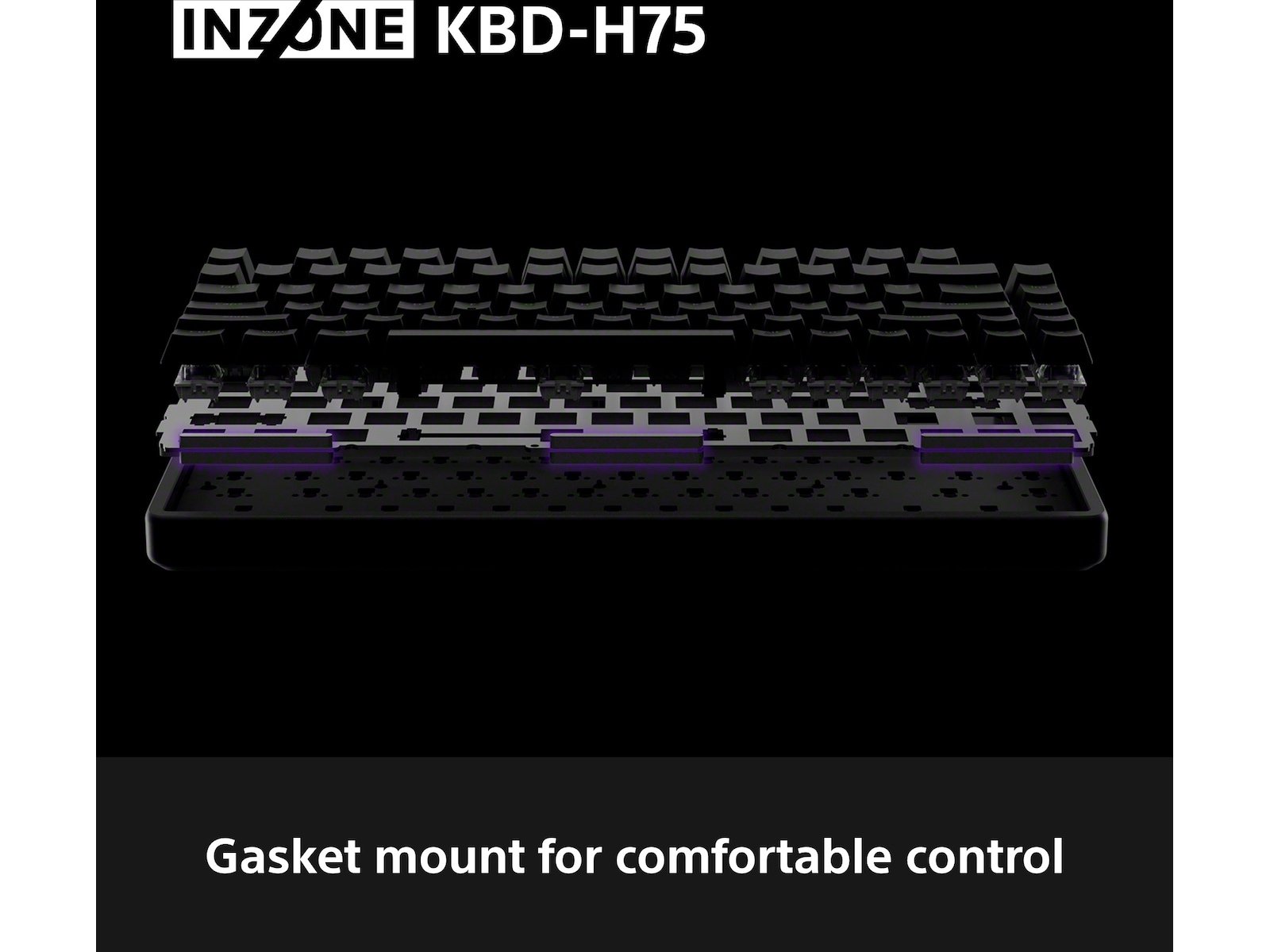 Sony INZONE KBD-H75 Gaming Tastatur 75% TKL Gamingtastatur