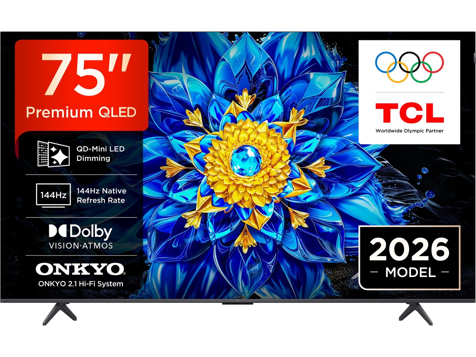 TCL T8D 75" 4K QD-Mini LED Smart TV (2026) 70 - 79 tommer TV