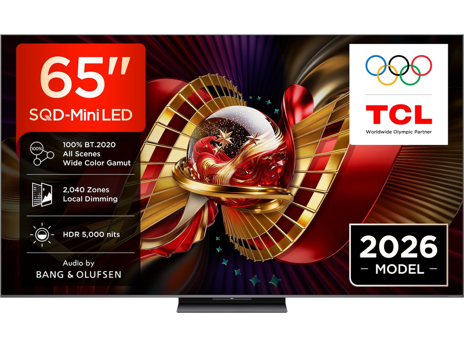 TCL C8L 65” SQD-Mini LED Smart TV (2026) 60 - 69 tommer TV