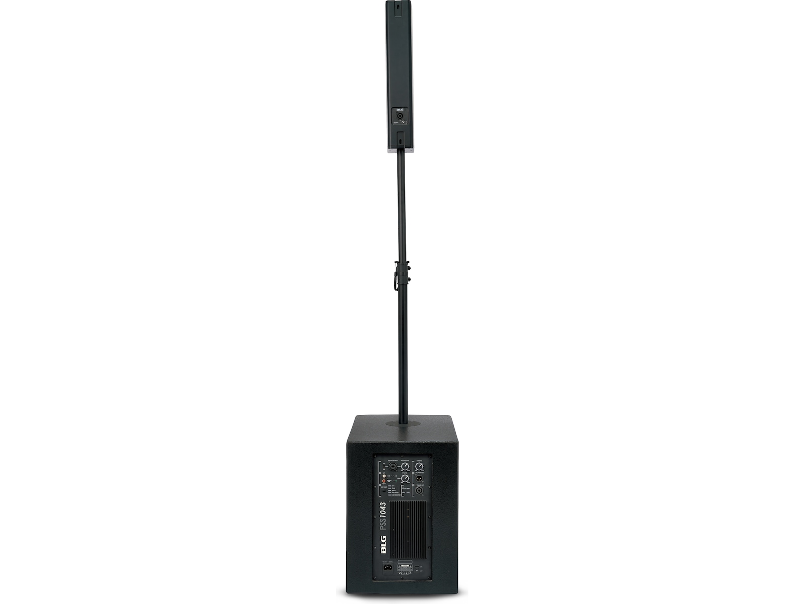 BLG Bluetooth PA-system 400W 2-veis 10" Sub DSP 125dB Høyttalere