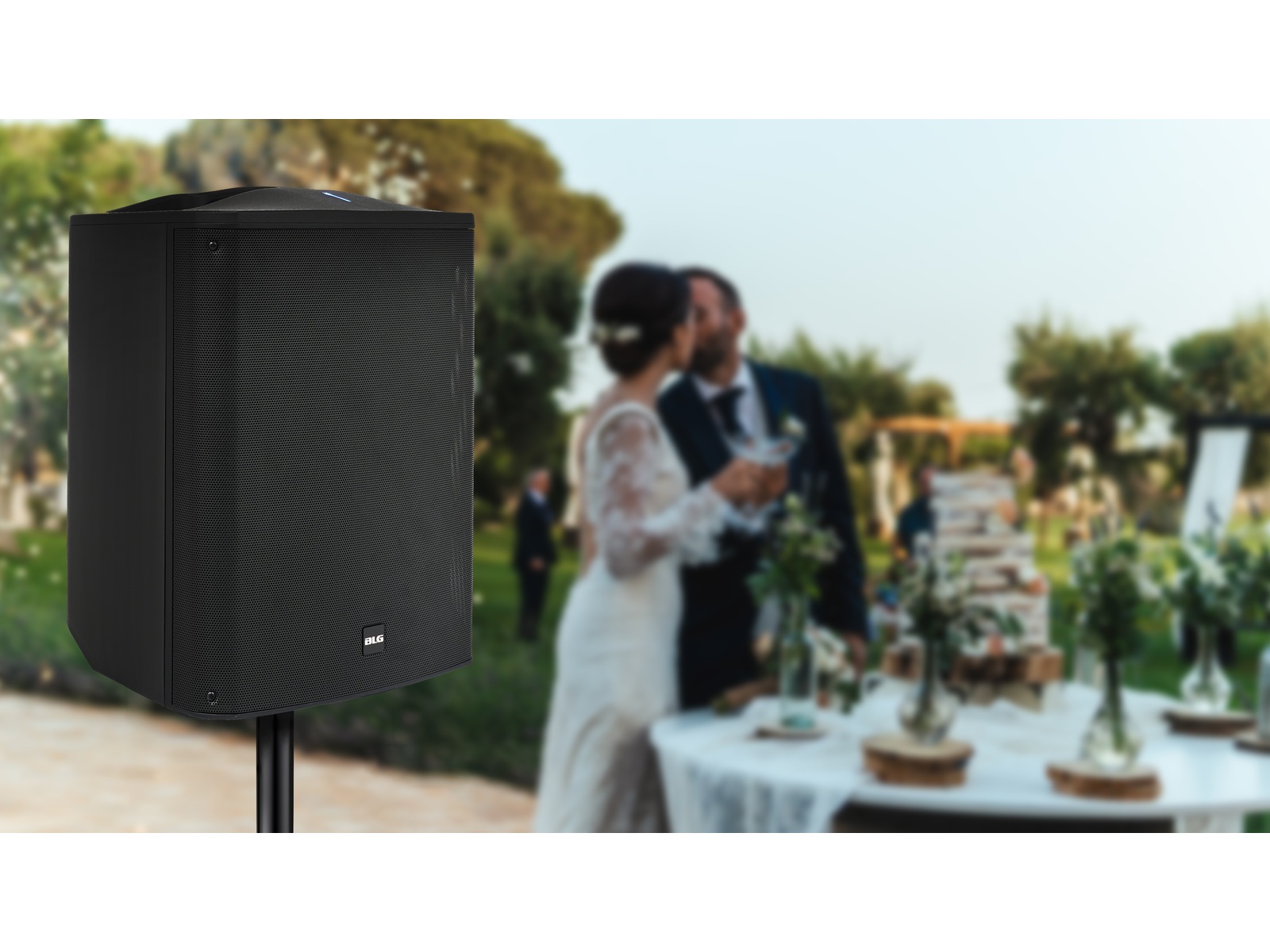 BLG 150W PA-system 10" Sub 2-veis aktiv Høyttalere