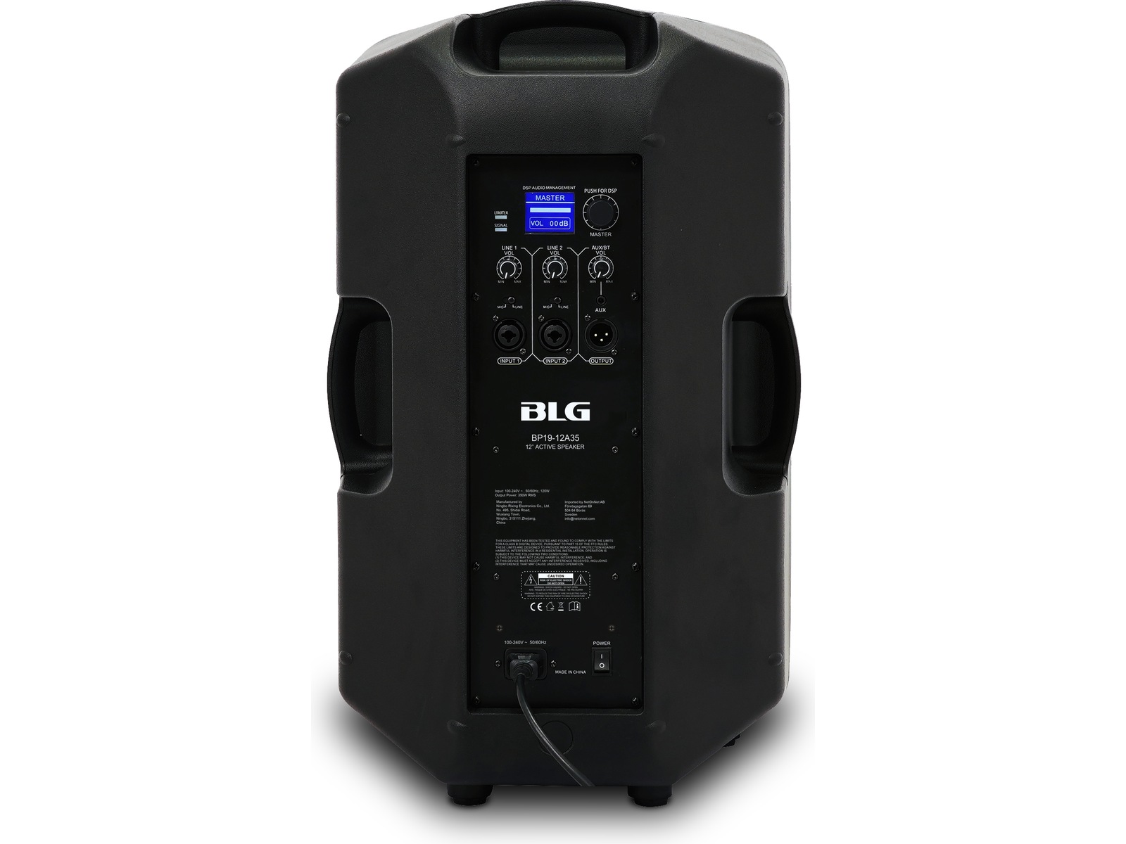 BLG 12" 300W Aktiv PA-høyttaler med DSP & Bluetooth Høyttalere