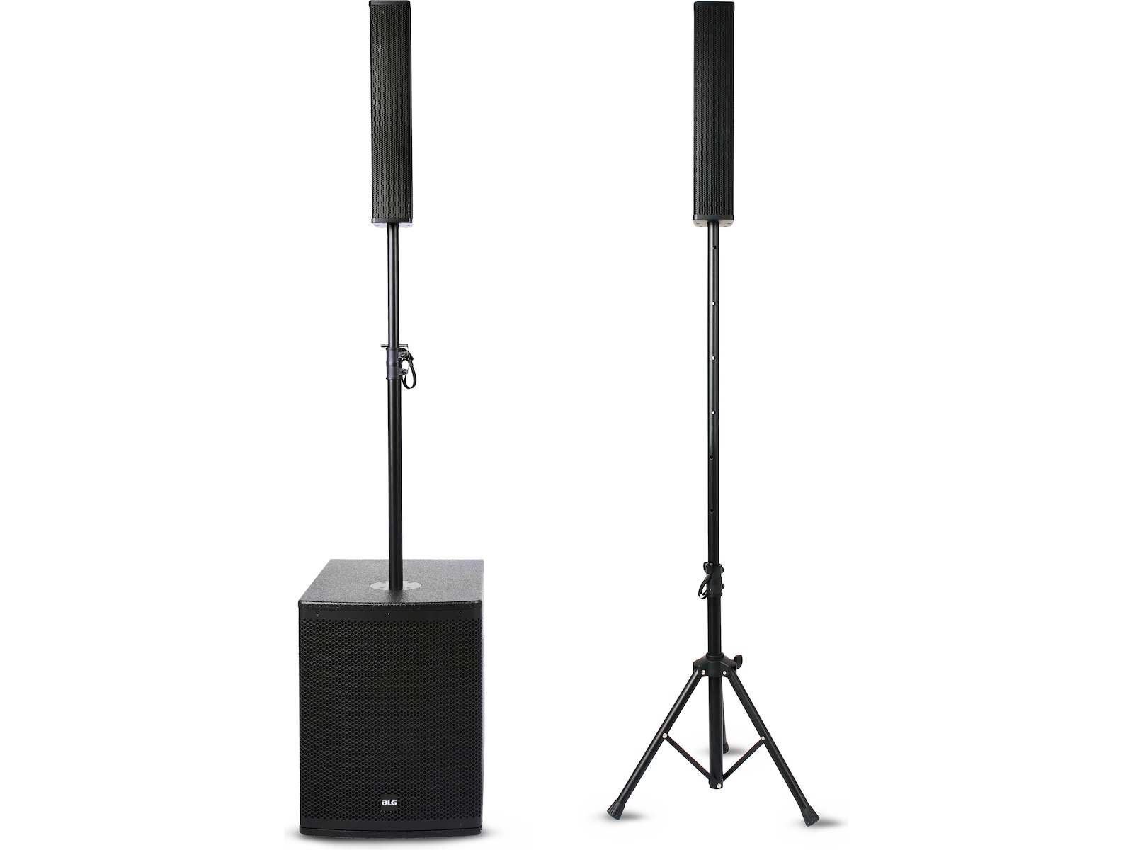 BLG PSS1243 2-Way Active PA-system, 12" Sub, Bluetooth 5.3 Høyttalere