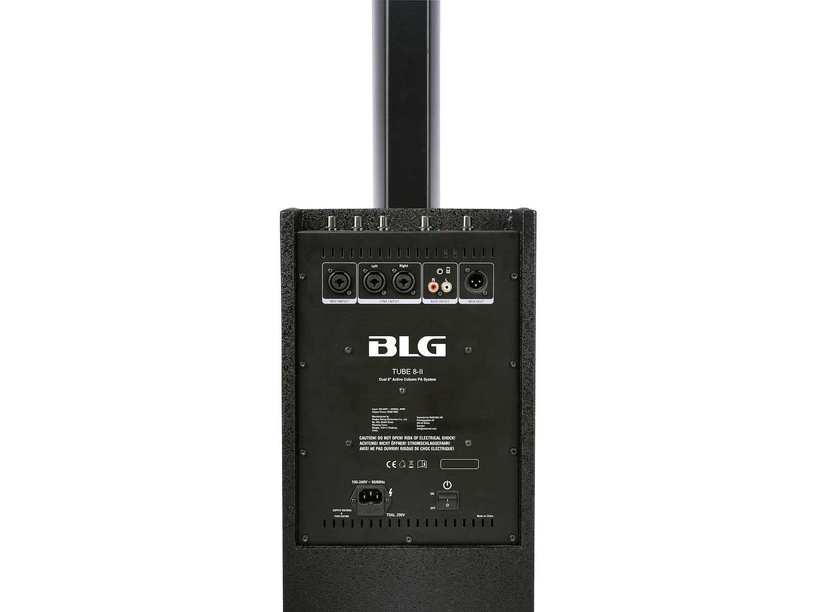 BLG TUBE 8-II  Column PA-system 500W DSP Stereo Bluetooth Høyttalere