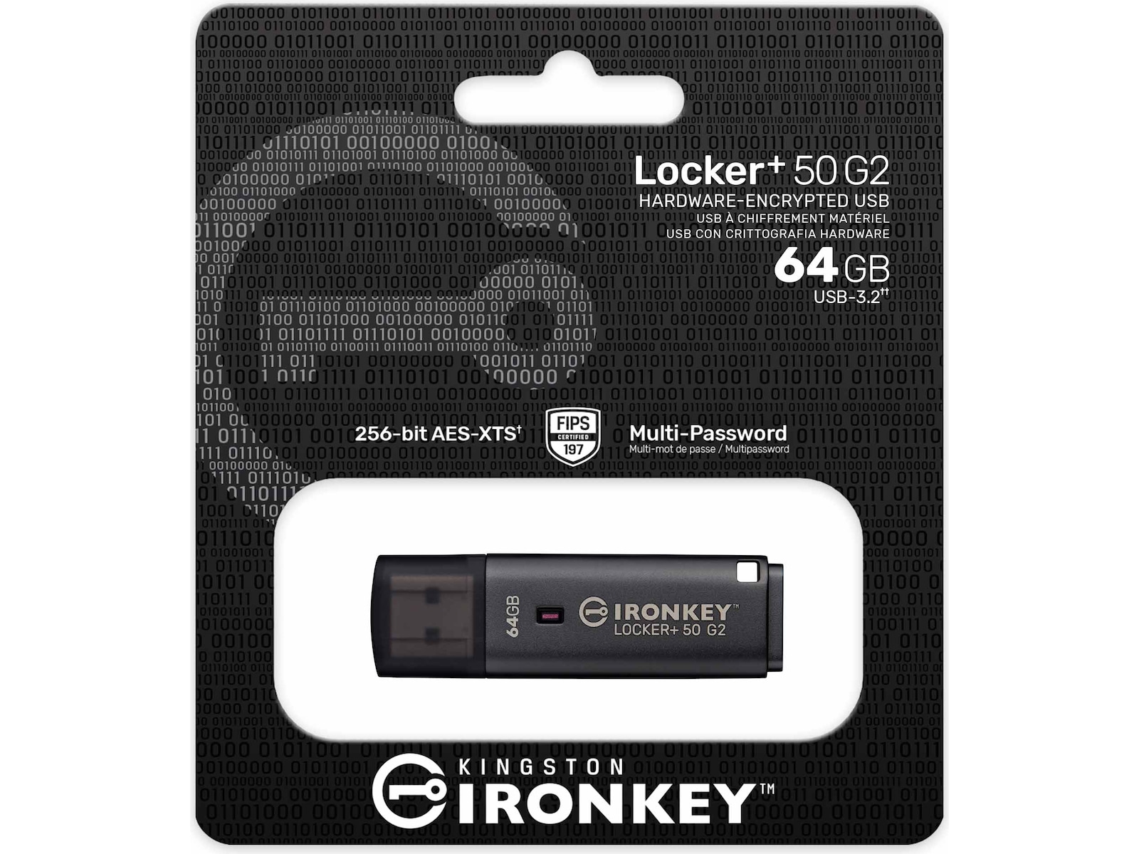 Kingston IronKey Locker+ 50 G2 64GB USB-minnepenn Minnepenn / USB