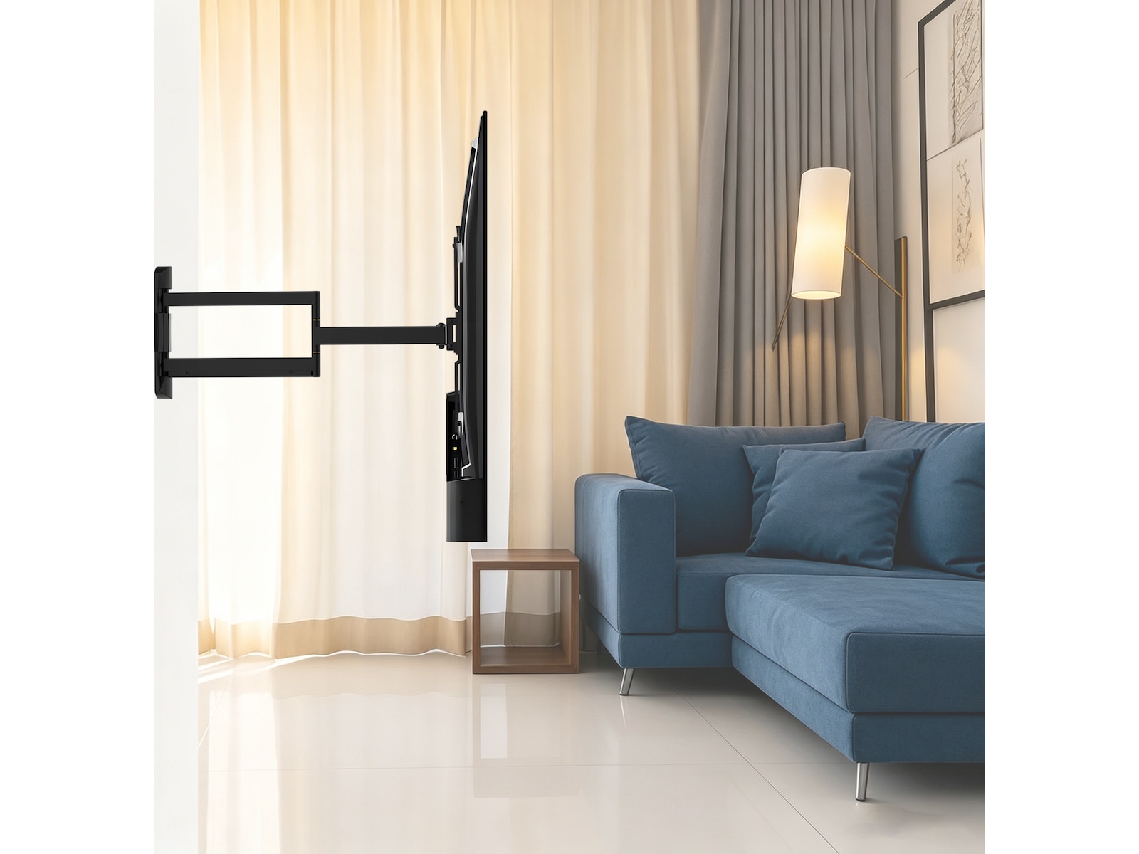 Loeffen FM27-463N TV-veggfeste Full Motion 42"-100" 65kg Veggfeste & TV-stativ