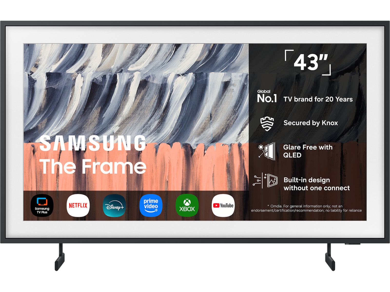 Samsung 43" The Frame QLED 4K Smart TV (2026) 20 - 49 tommer TV