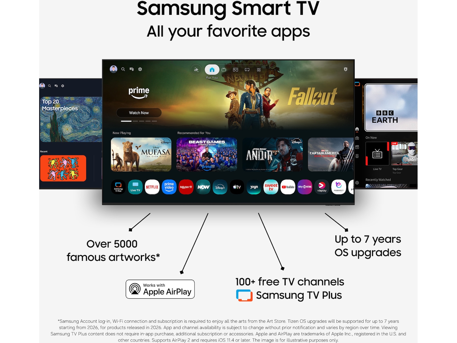 Samsung 43" The Frame QLED 4K Smart TV (2026) 20 - 49 tommer TV