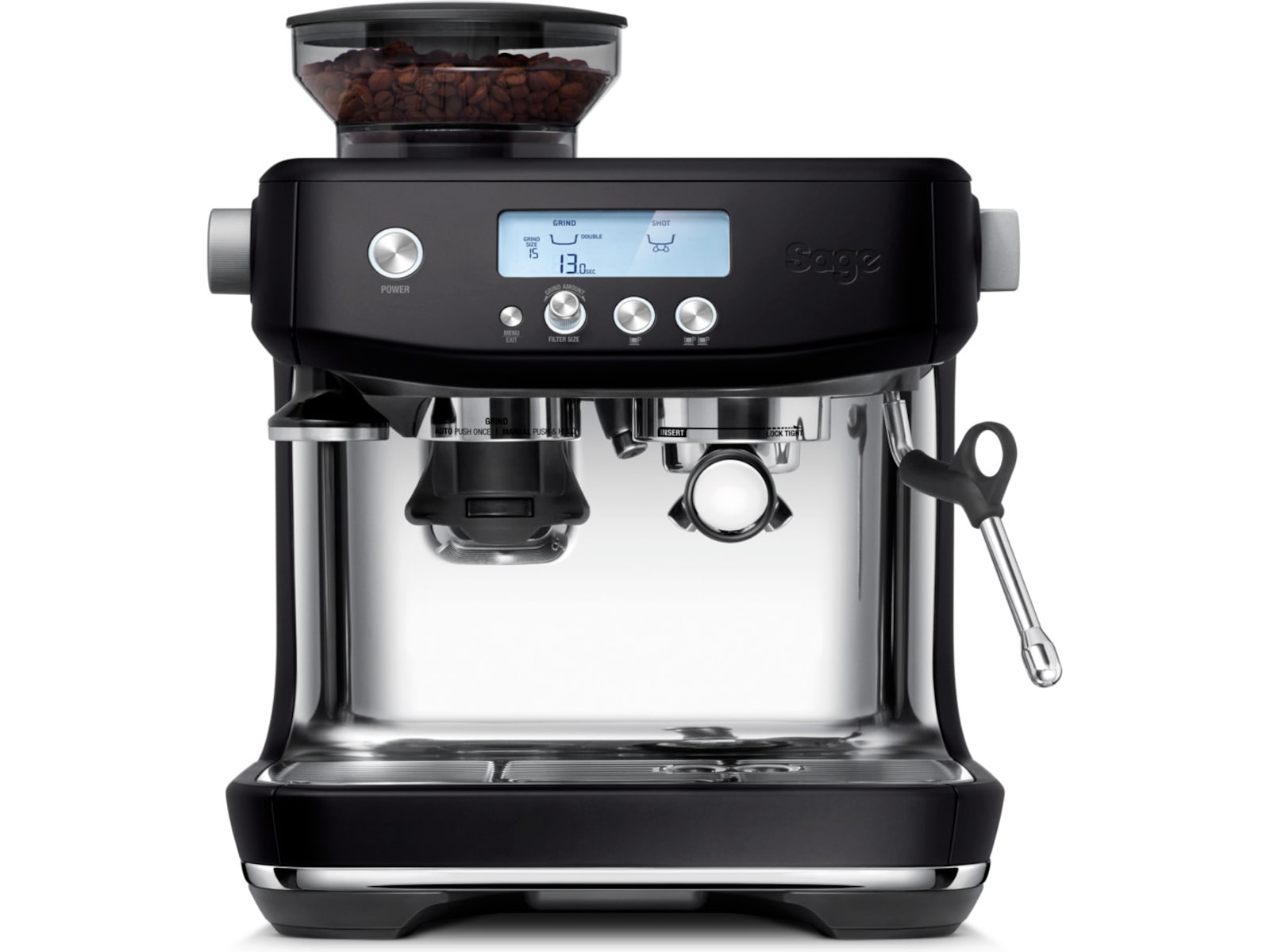 Sage the Barista Pro Espressomaskin (svart trøffel) Espressomaskiner