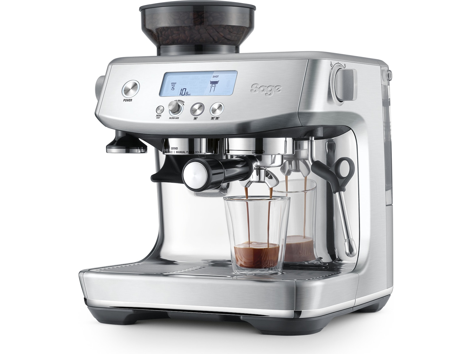Sage the Barista Pro Espressomaskin (svart trøffel) Espressomaskiner