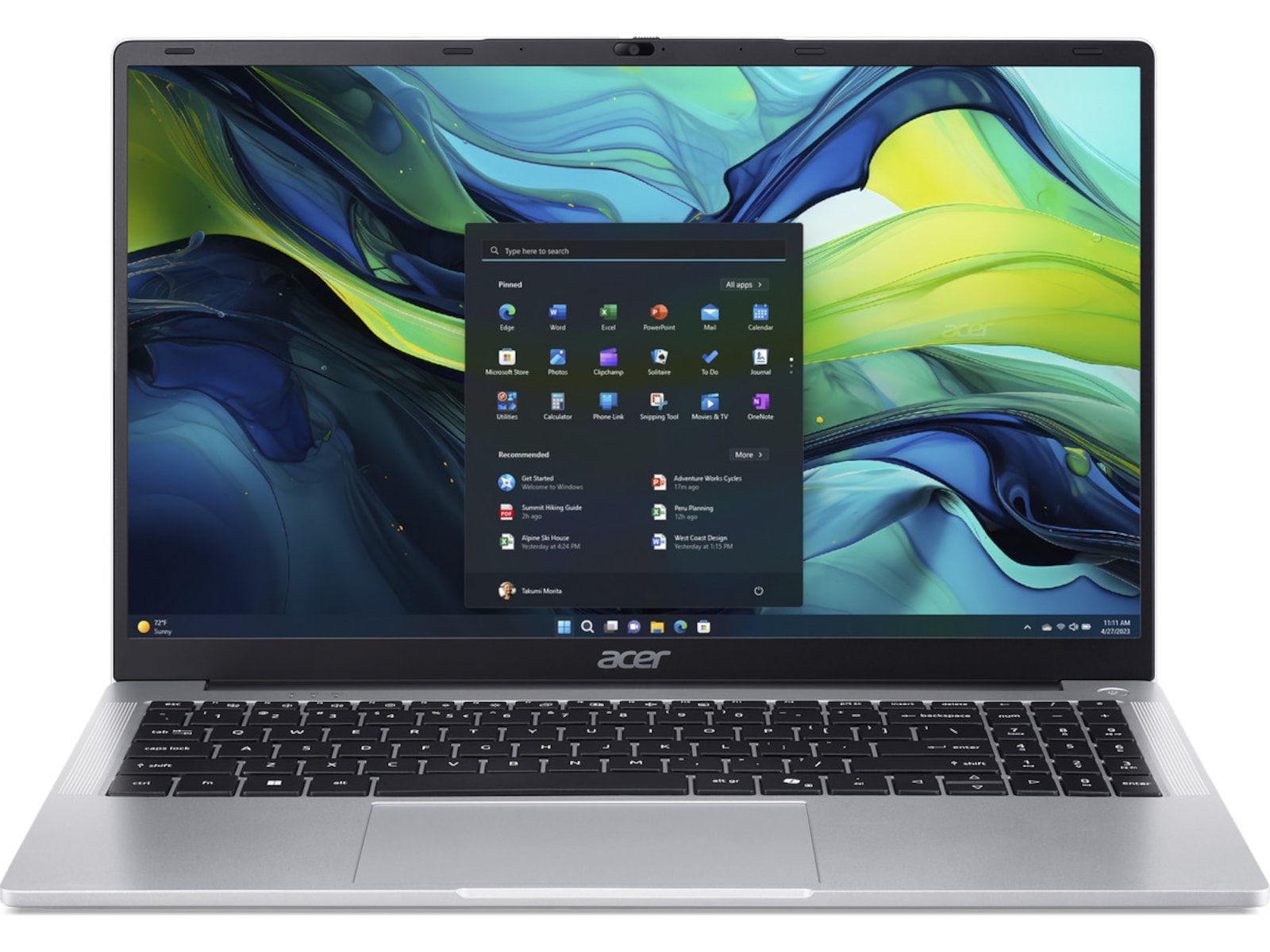 Acer Aspire Lite 15 AL15-32 15,6" FHD Intel UHD Graphics, Celeron N4500, 8 GB RAM, 128 GB SSD, Windows 11 Home
