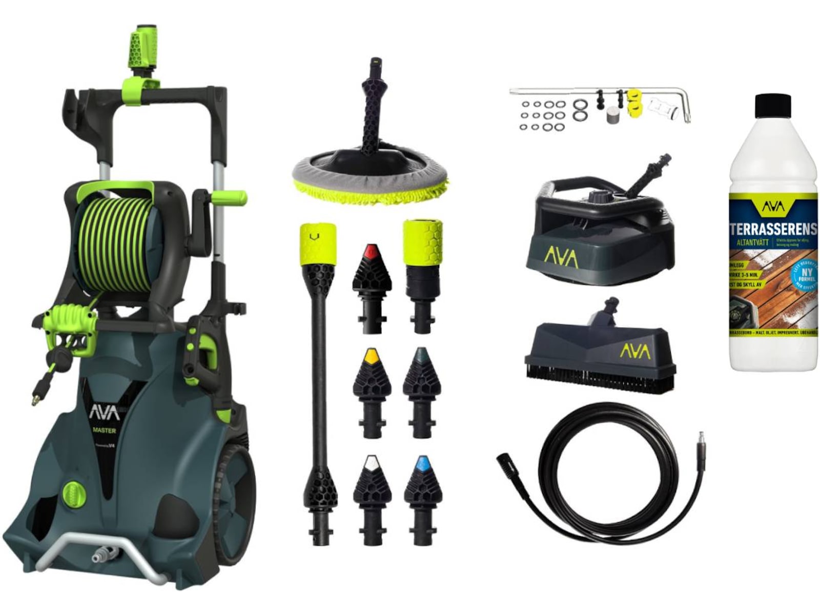 AVA Master 2.0 P80 Large Bundle + tilbehør Høytrykkspylere