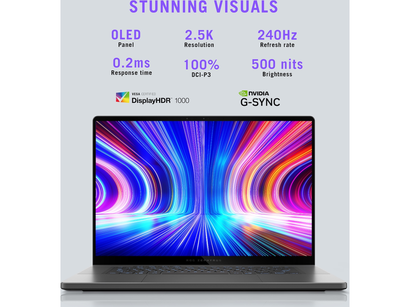 ASUS ROG Zephyrus G16 16" WQXGA OLED 240 Hz -B-Grade Demo bærbar PC