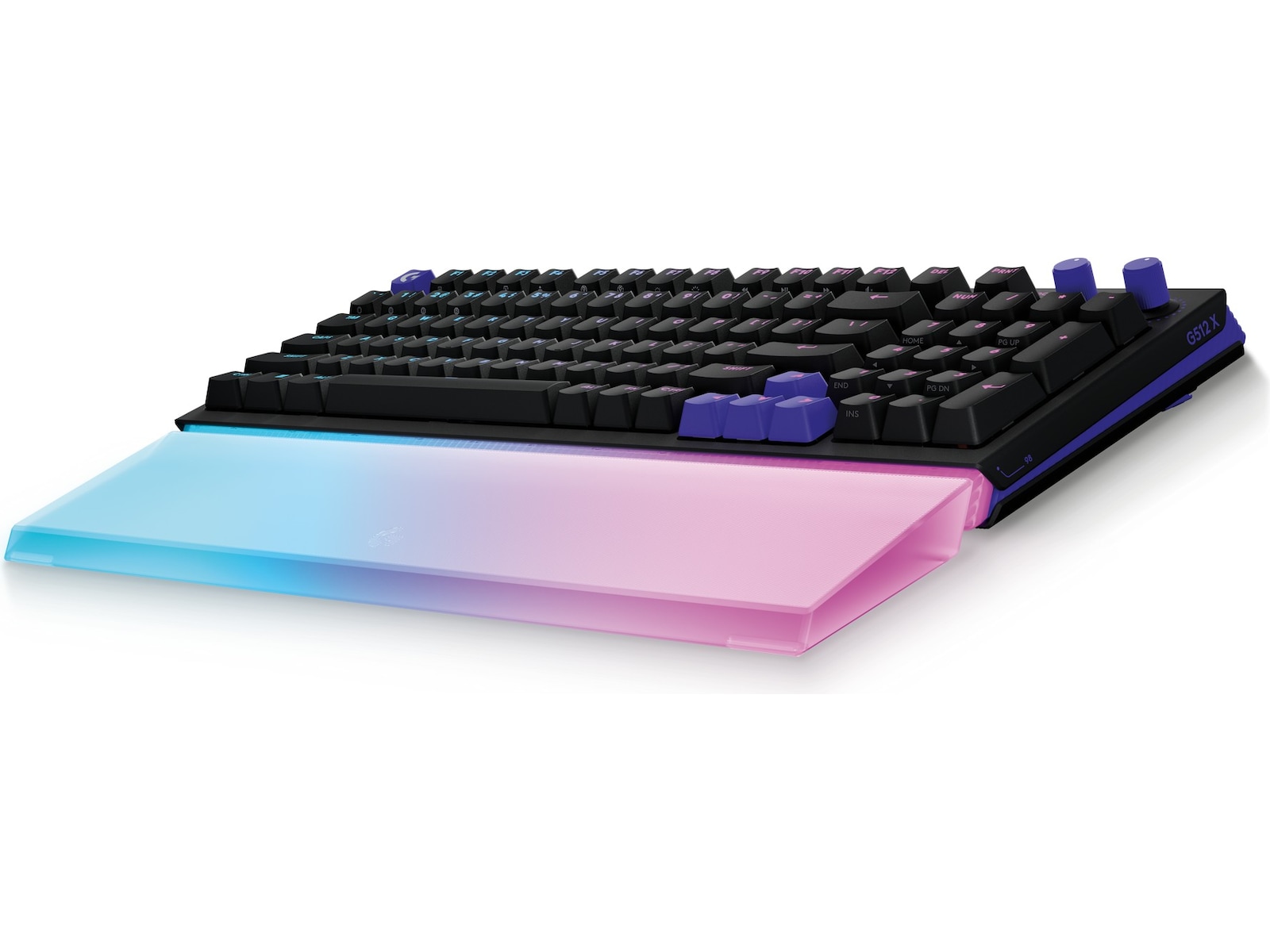 Logitech G G512 X 98 håndstøtte (gjennomsiktig) Tilbehør til gaming- tastatur og mus