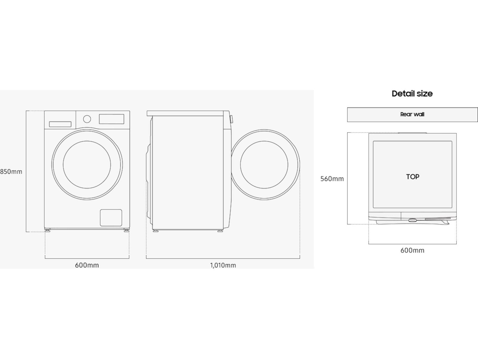Samsung Vaskemaskin AI Ecobubble 9kg WW90DG5G34AEEE Vaskemaskin