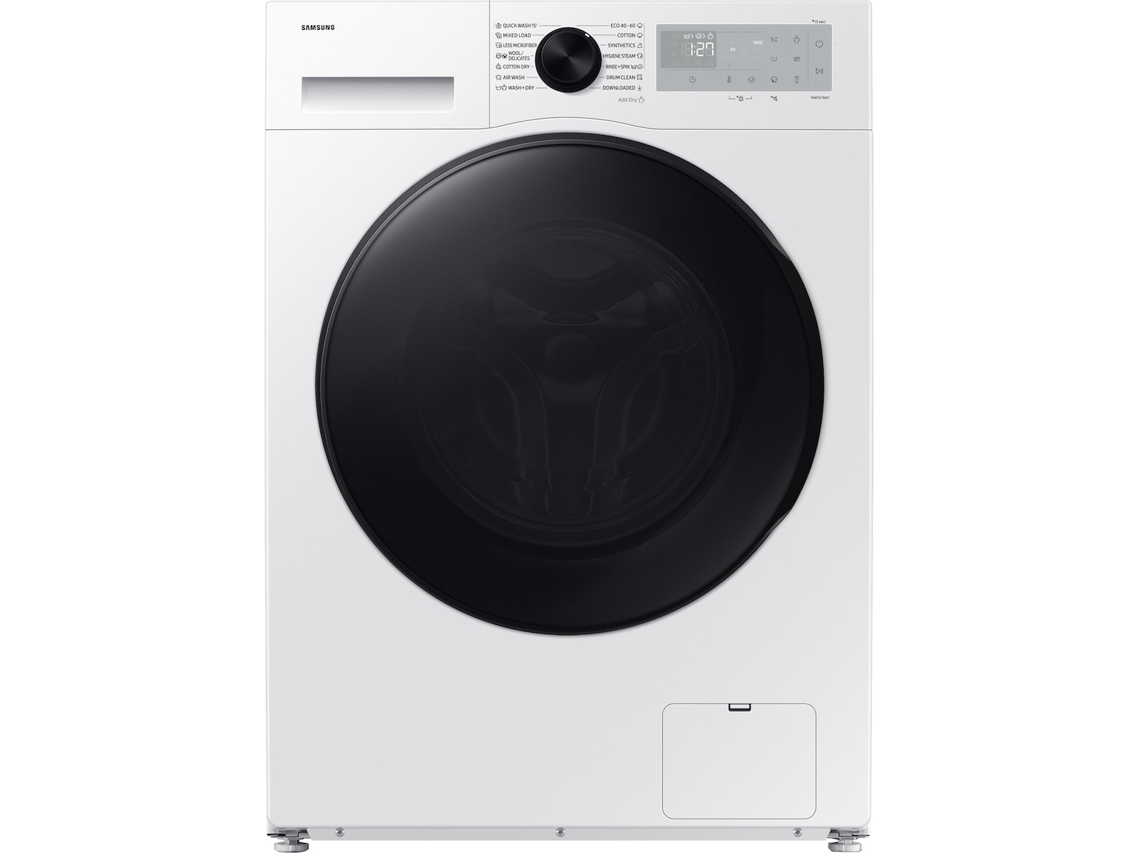 Samsung Vask/tørk AI Dry+ 9/6 kg (hvit) Kombinert vaskemaskin og tørketrommel