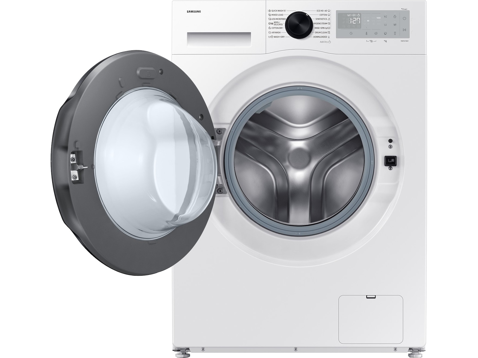 Samsung Vask/tørk AI Dry+ 9/6 kg (hvit) Kombinert vaskemaskin og tørketrommel