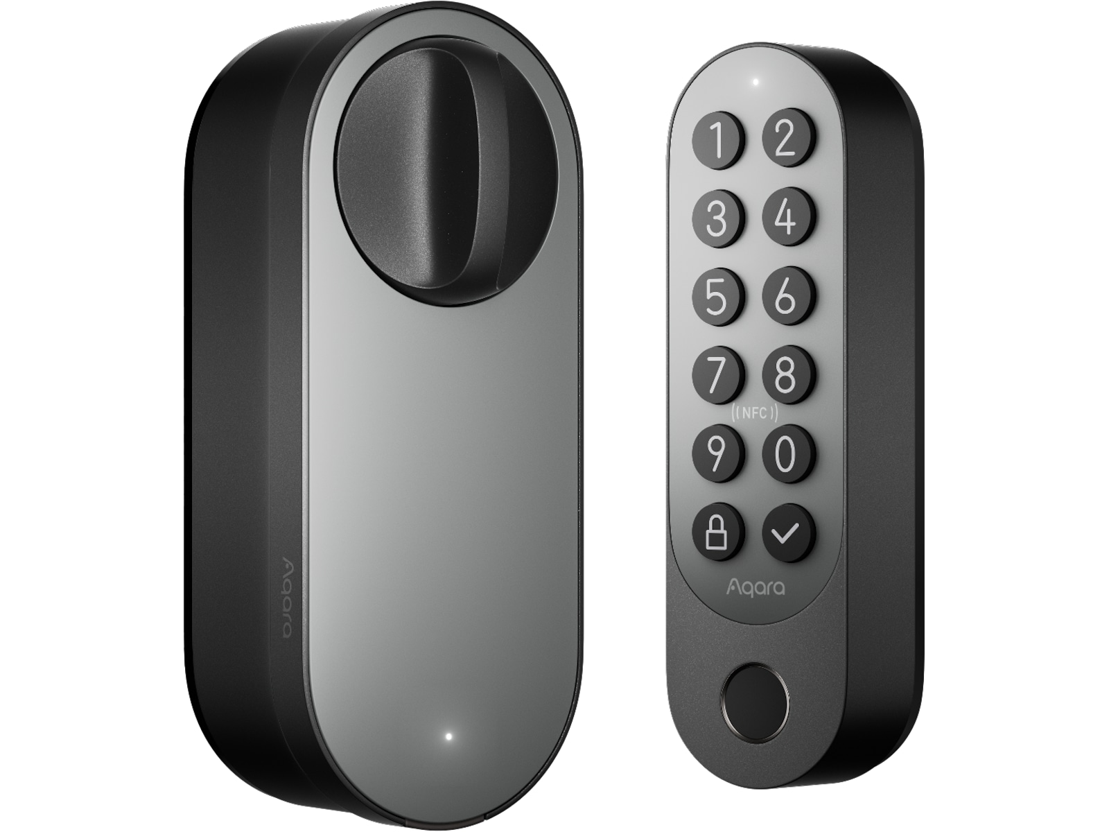 Aqara Smart Lock U200 Sett (sort) + Camera Hub G5 Pro Elektronisk dørlås