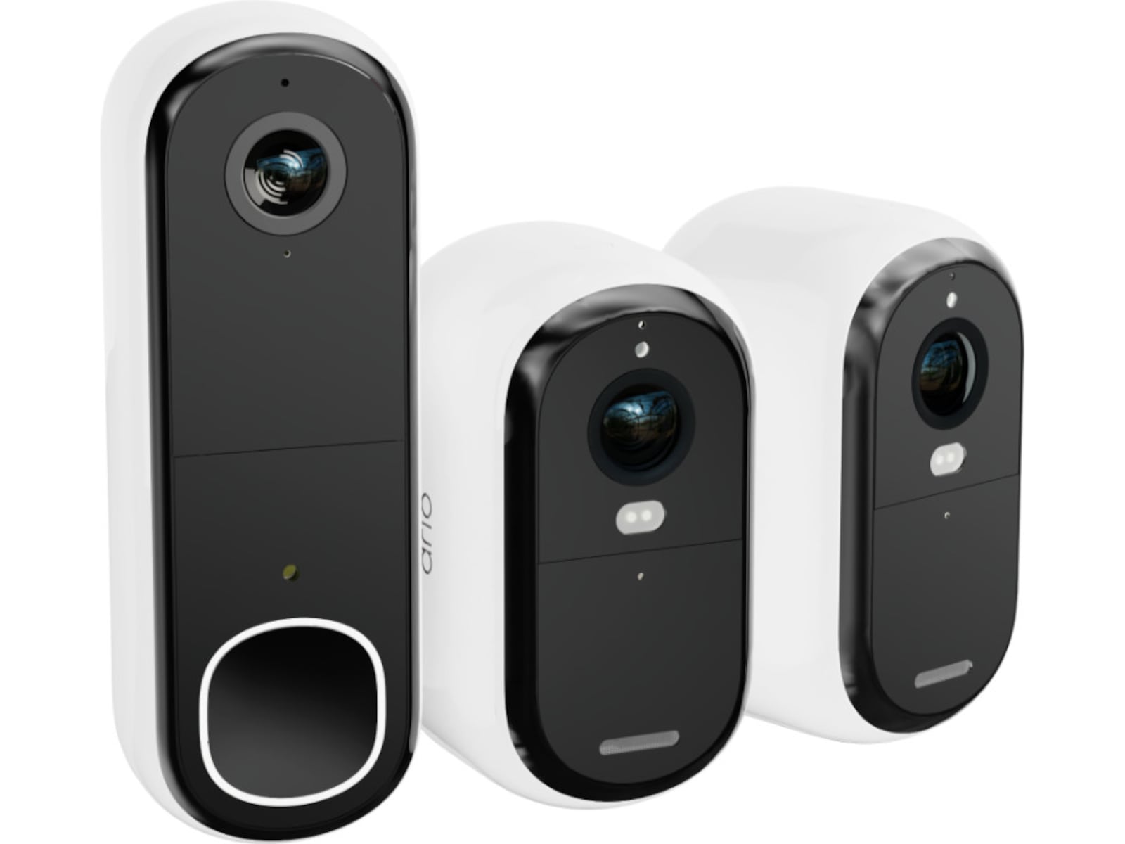 Arlo Essential 3 HD utendørs overvåkningskamera 2-pack + Video Doorbell Overvåkningskameraer