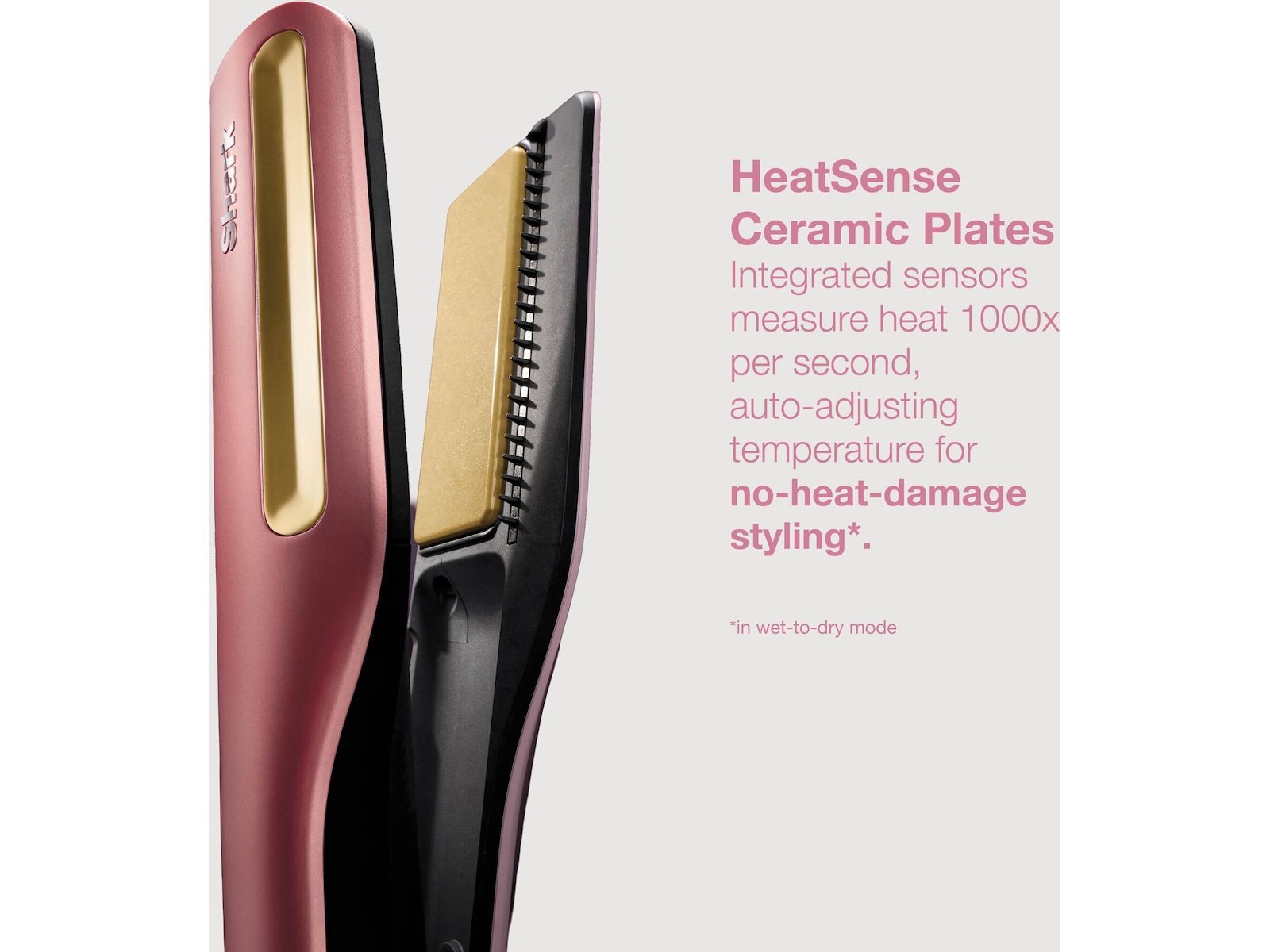 Shark HT401EUPK Silki Pro Straight rettetang (Pink) Hårpleie & styling