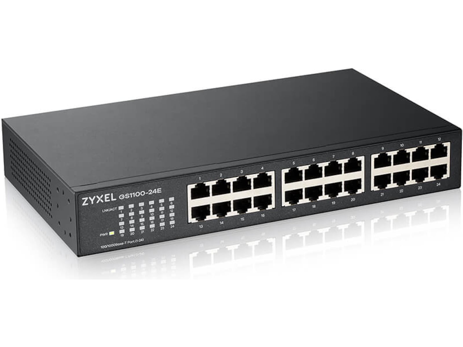 Zyxel switch GS1100-24ES 24-port Gigabit ikke-administrert svitsj