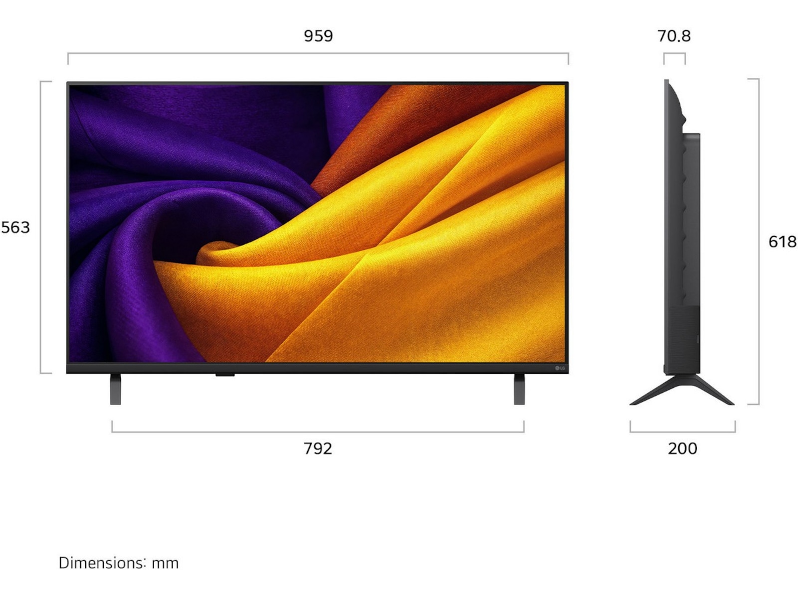LG 43" NU90 Nano UHD Smart TV (2026) 20 - 49 tommer TV